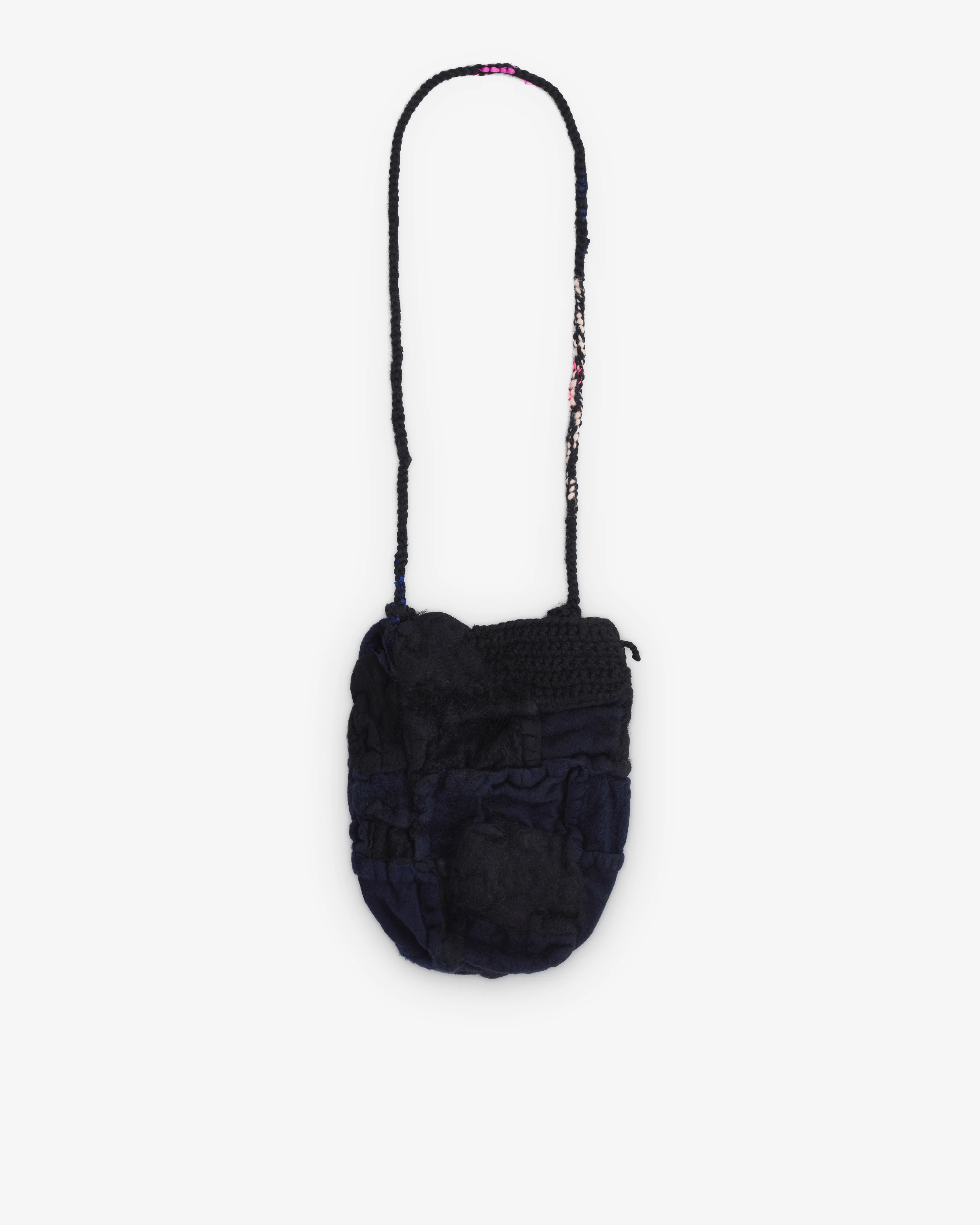 Daniela Gregis - Women’s Knot Shoulder Bag - (Black/Navy) - Image 2