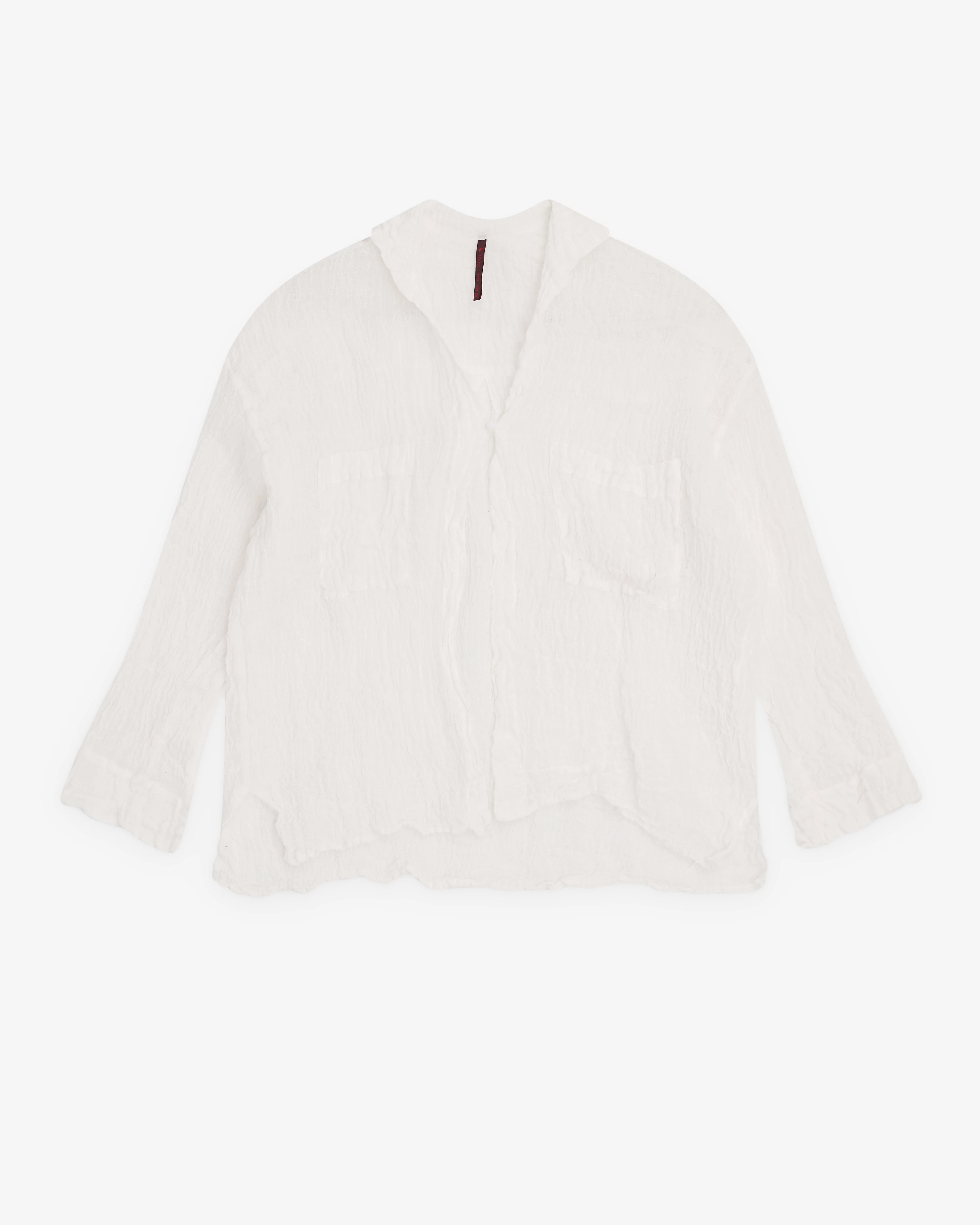Daniela Gregis - Women’s Shawl Collar Shirt - (White)
