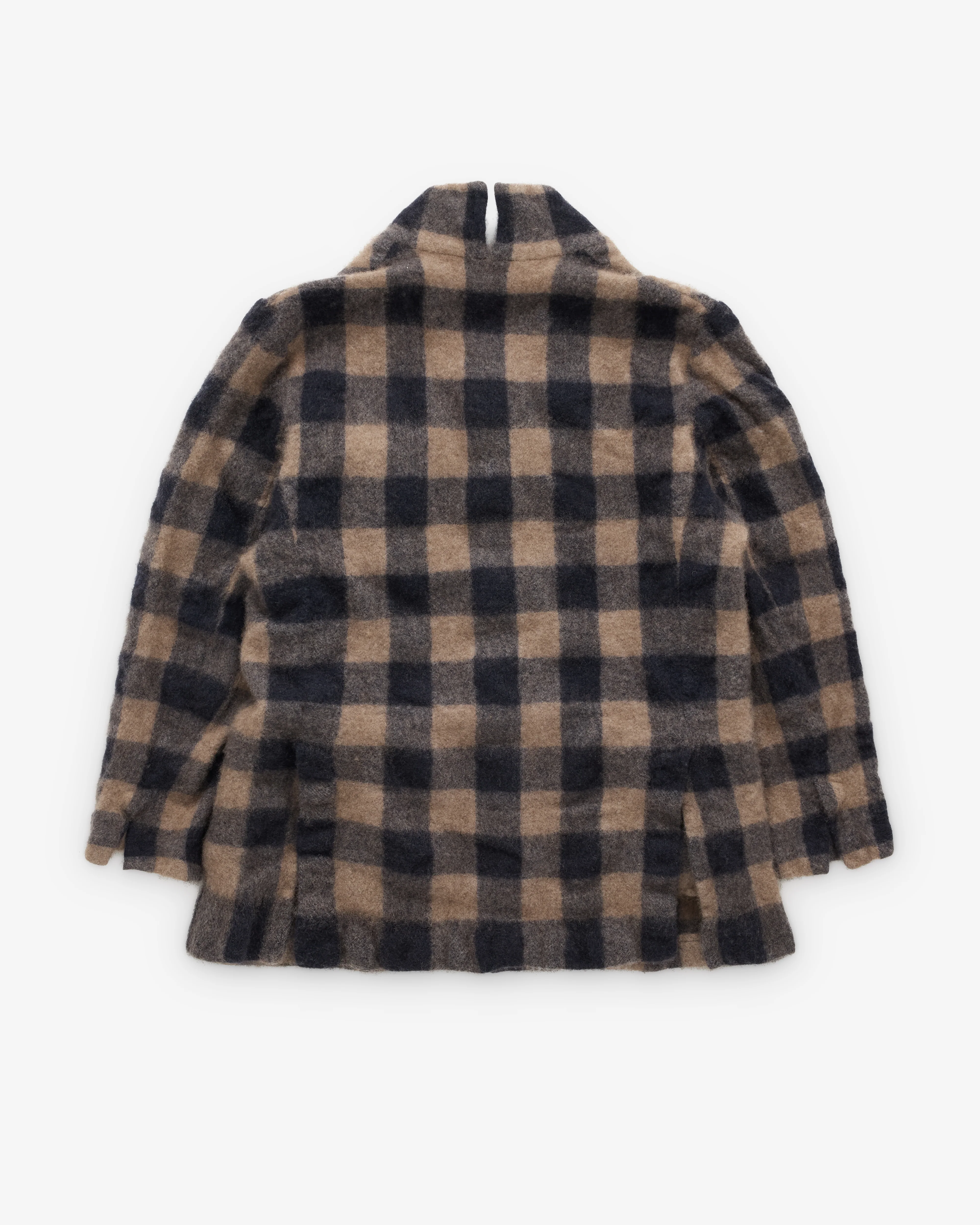 Daniela Gregis - Women's Cashmere Check Jacket - (Black/Brown) - Image 2