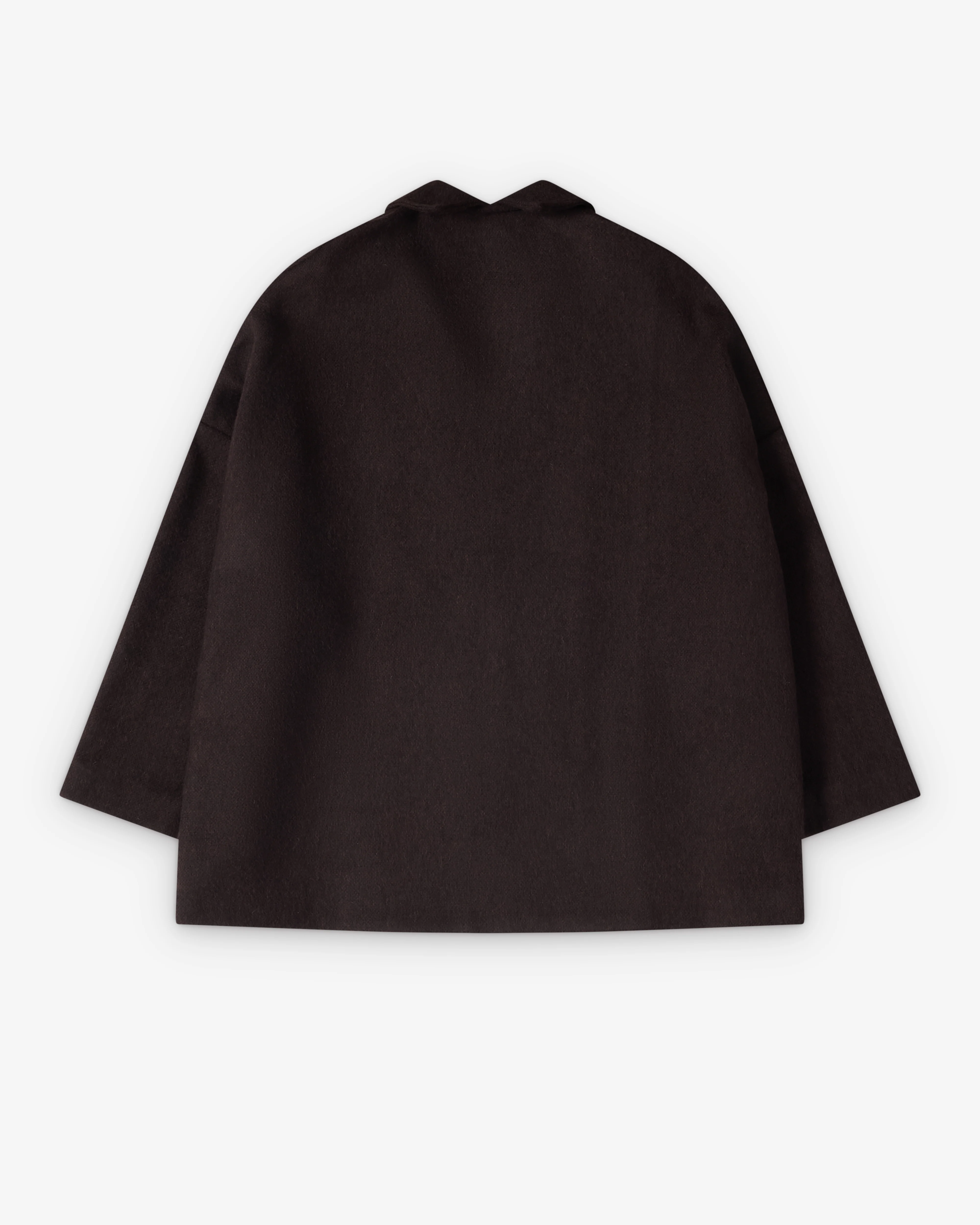 Daniela Gregis - Women's Open Collar Jacket - (Dark Brown) - Image 2