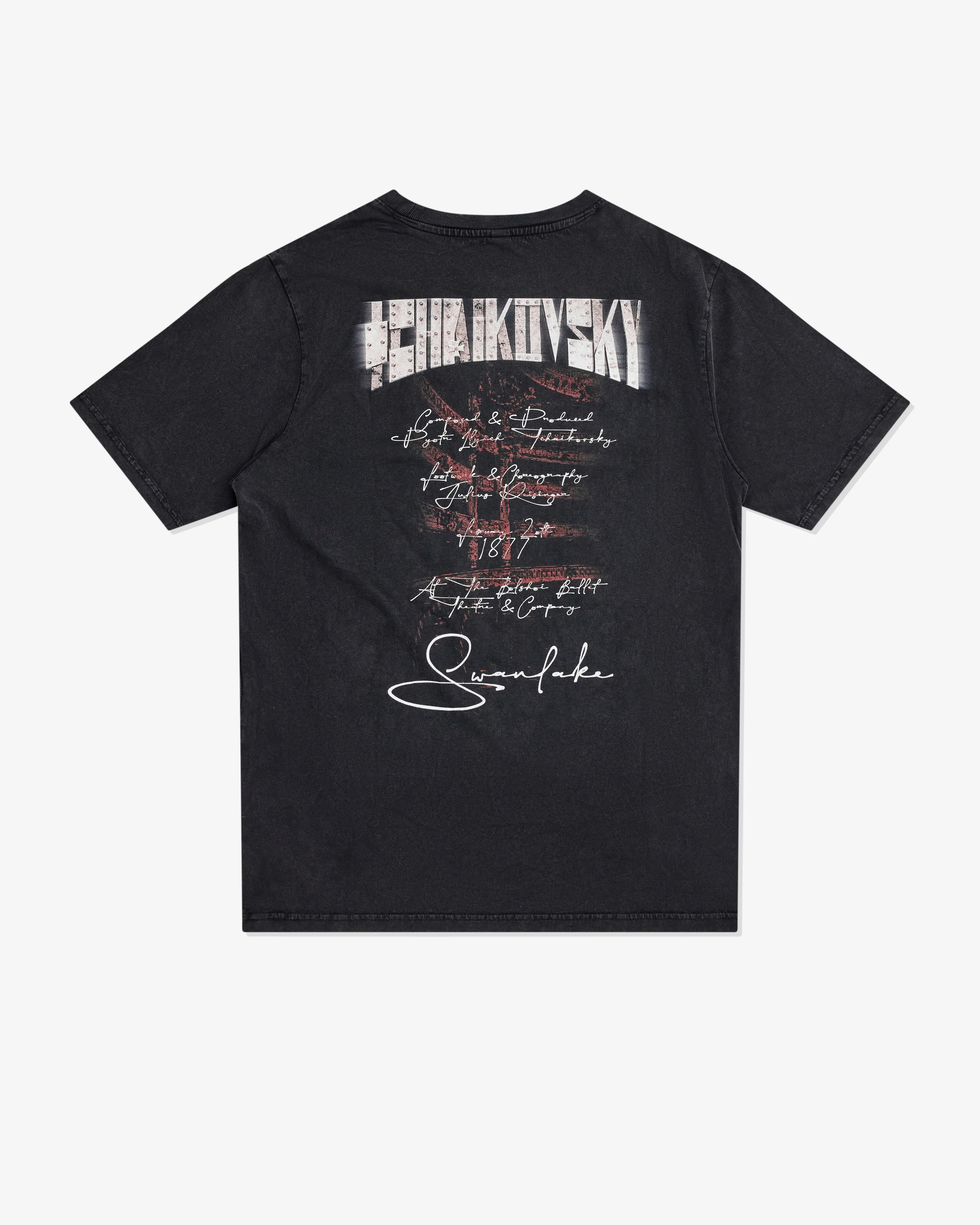Deathmask - Men's Tchaikovsky Swanlake Tour T-Shirt - (Black) - Image 2