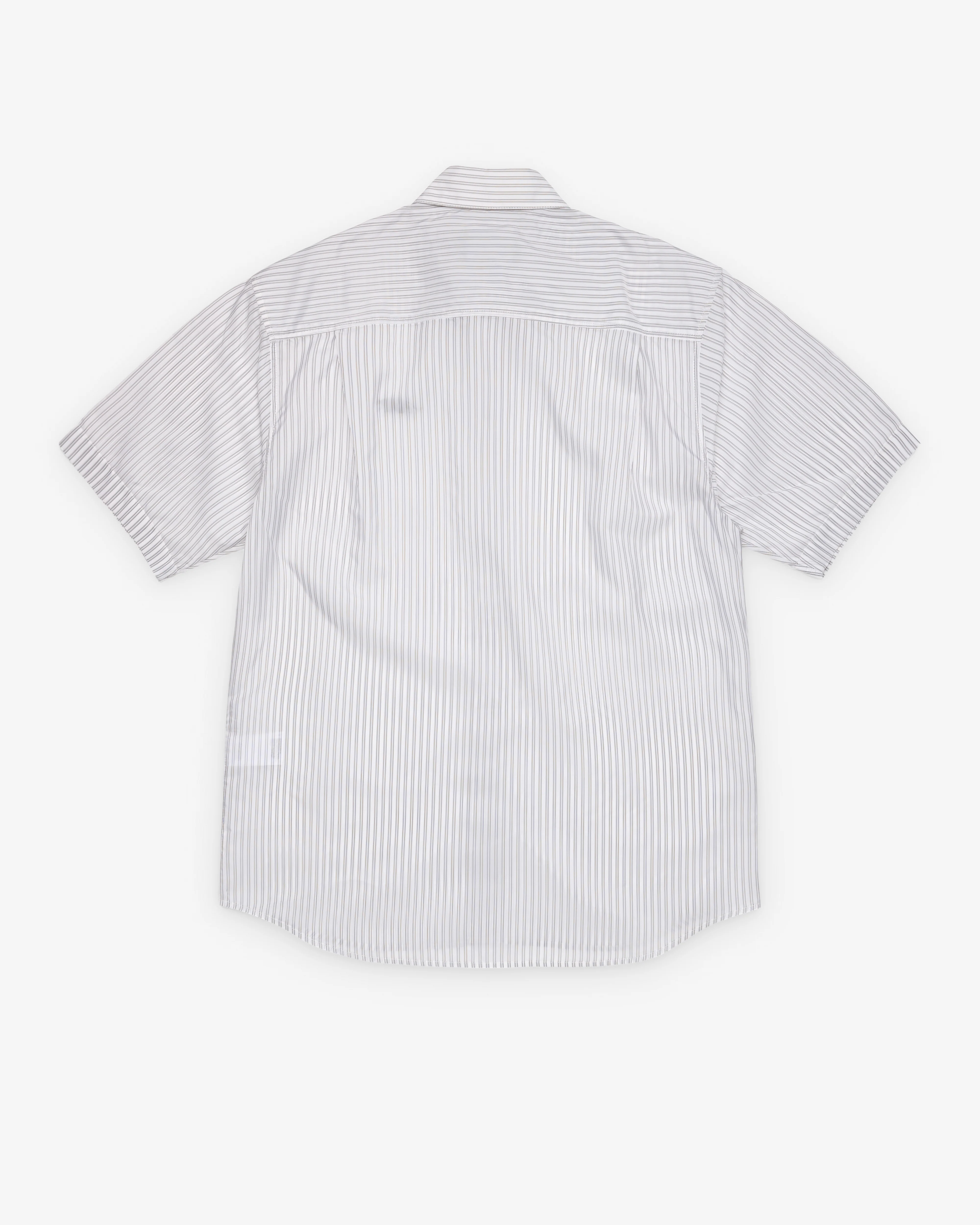 Denim Tears - Men's Apple Short Sleeve Button Up - (Green/Stripe) - Image 2