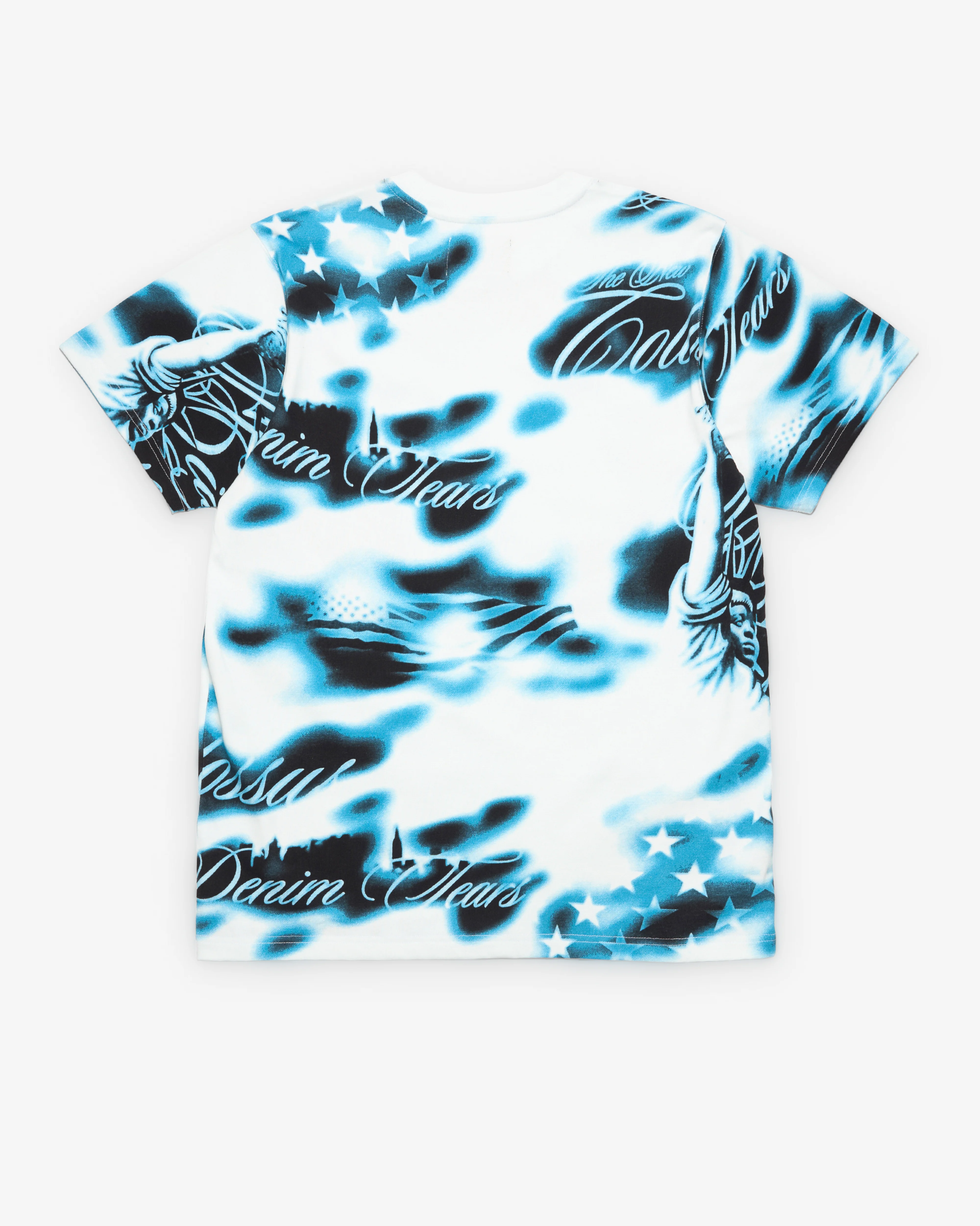 Denim Tears - Men's Cloud Camo T-Shirt - (White) - Image 2