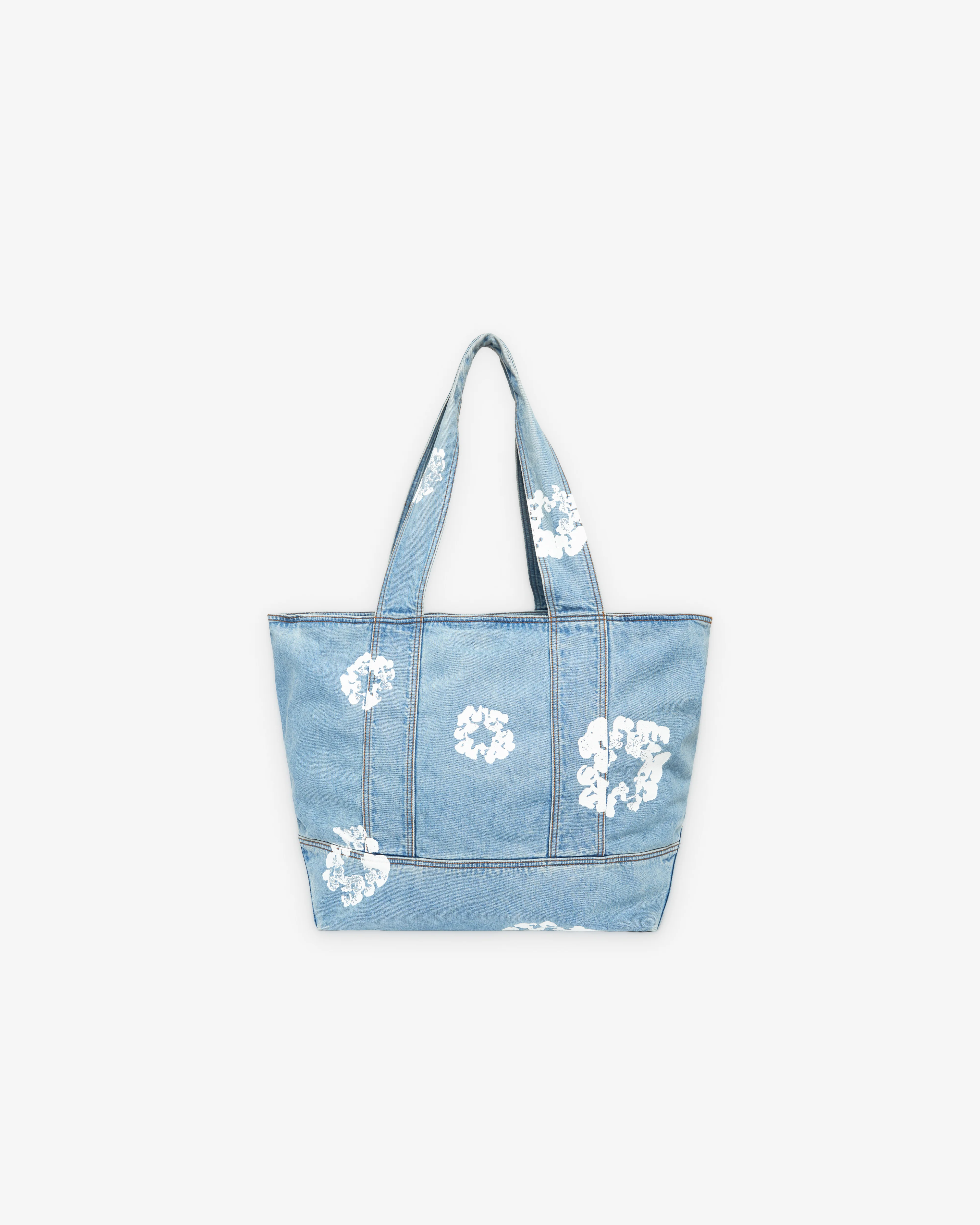 Denim Tears - Men's Cotton Wreath Light Wash Denim Tote - (Light Wash) - Image 2