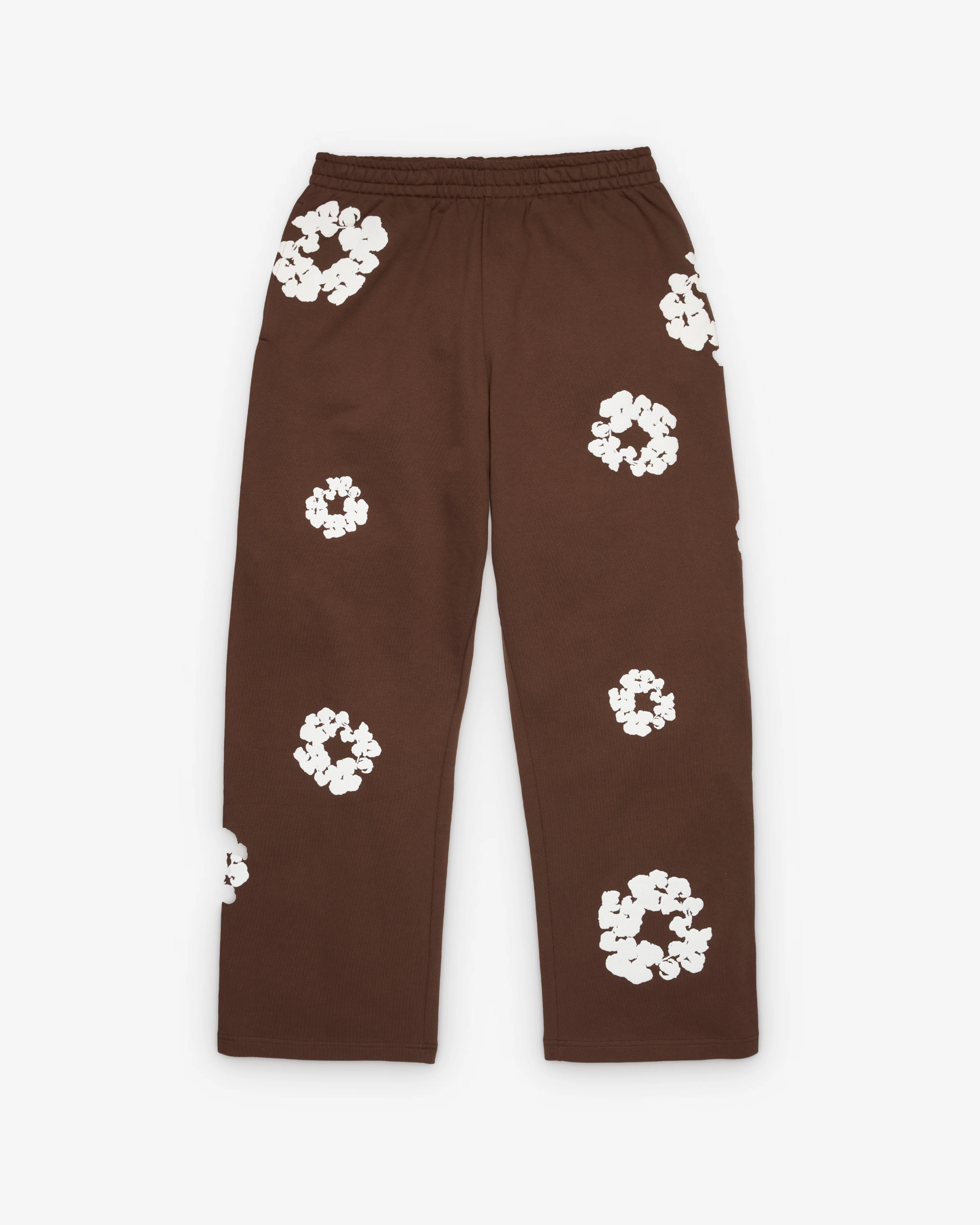 Denim Tears - Men's Cotton Wreath Open Hem Sweatpants - (Brown) - Image 2