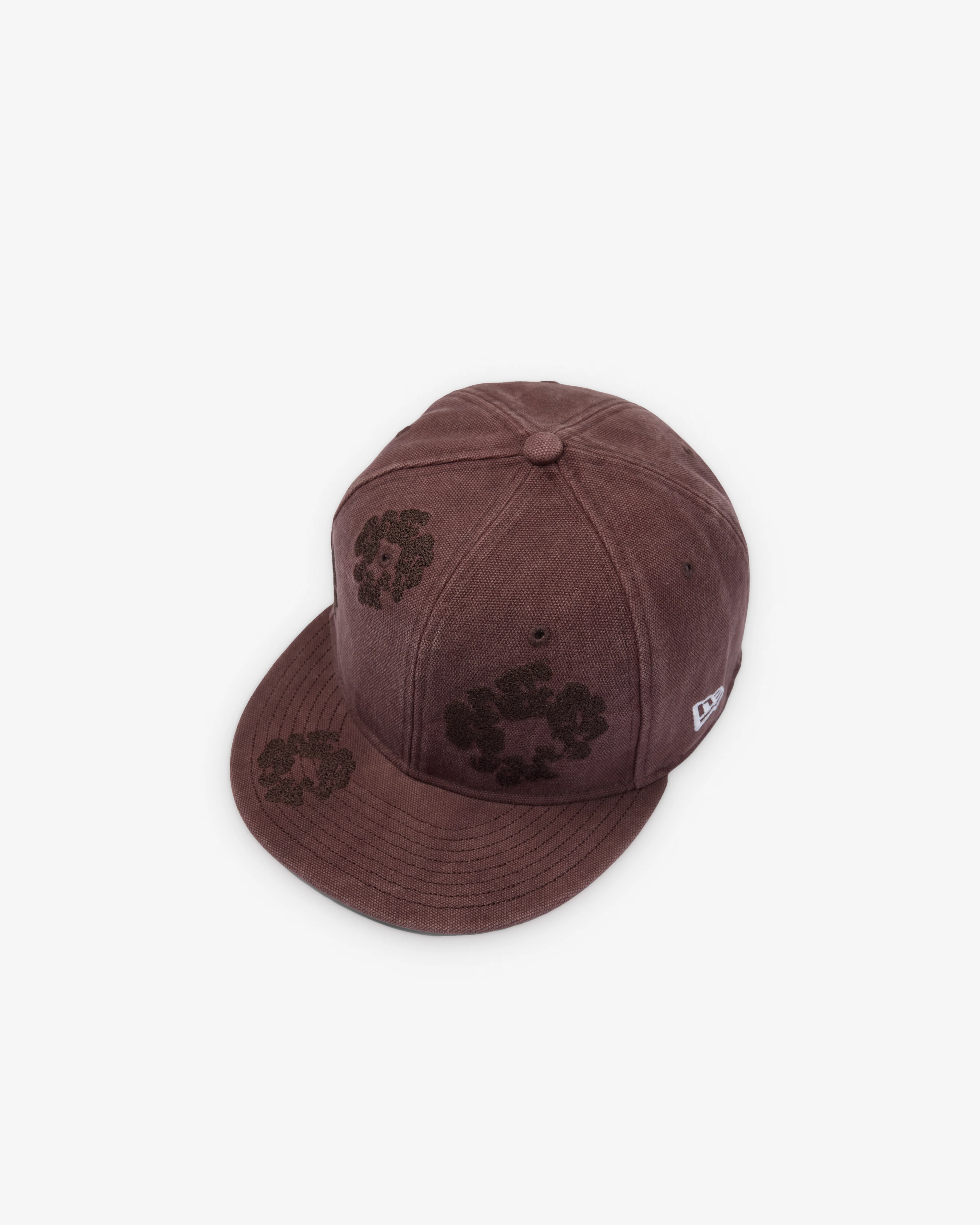 Denim Tears - Men's New Era 59/50 Mono Wreath Cap - (Dark Brown) - Image 2
