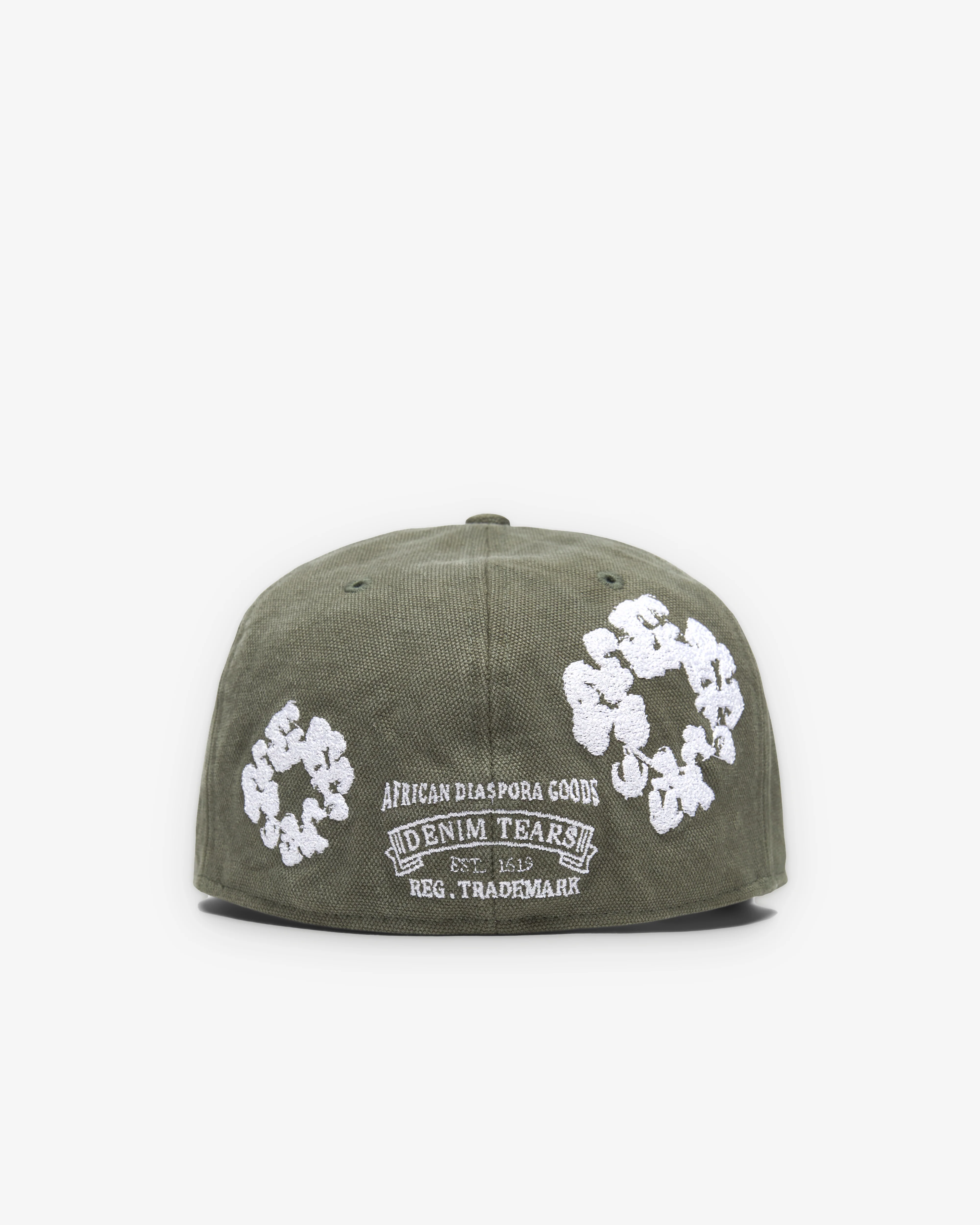Denim Tears - Men's New Era Cotton Wreath 59/50 - (Green) - Image 3