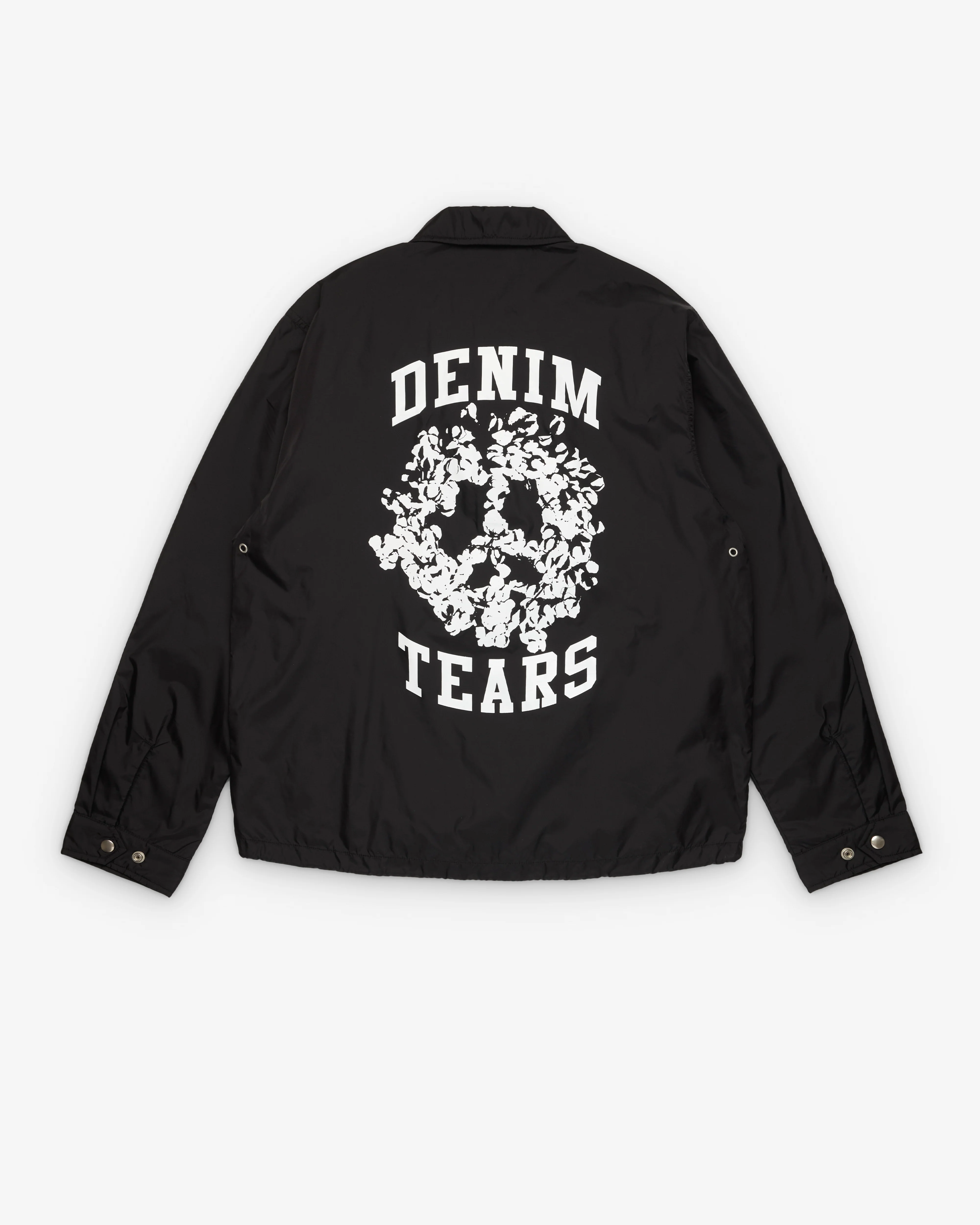 Denim Tears - Men's Peace Wreath Coaches Jacket - (Black) - Image 2