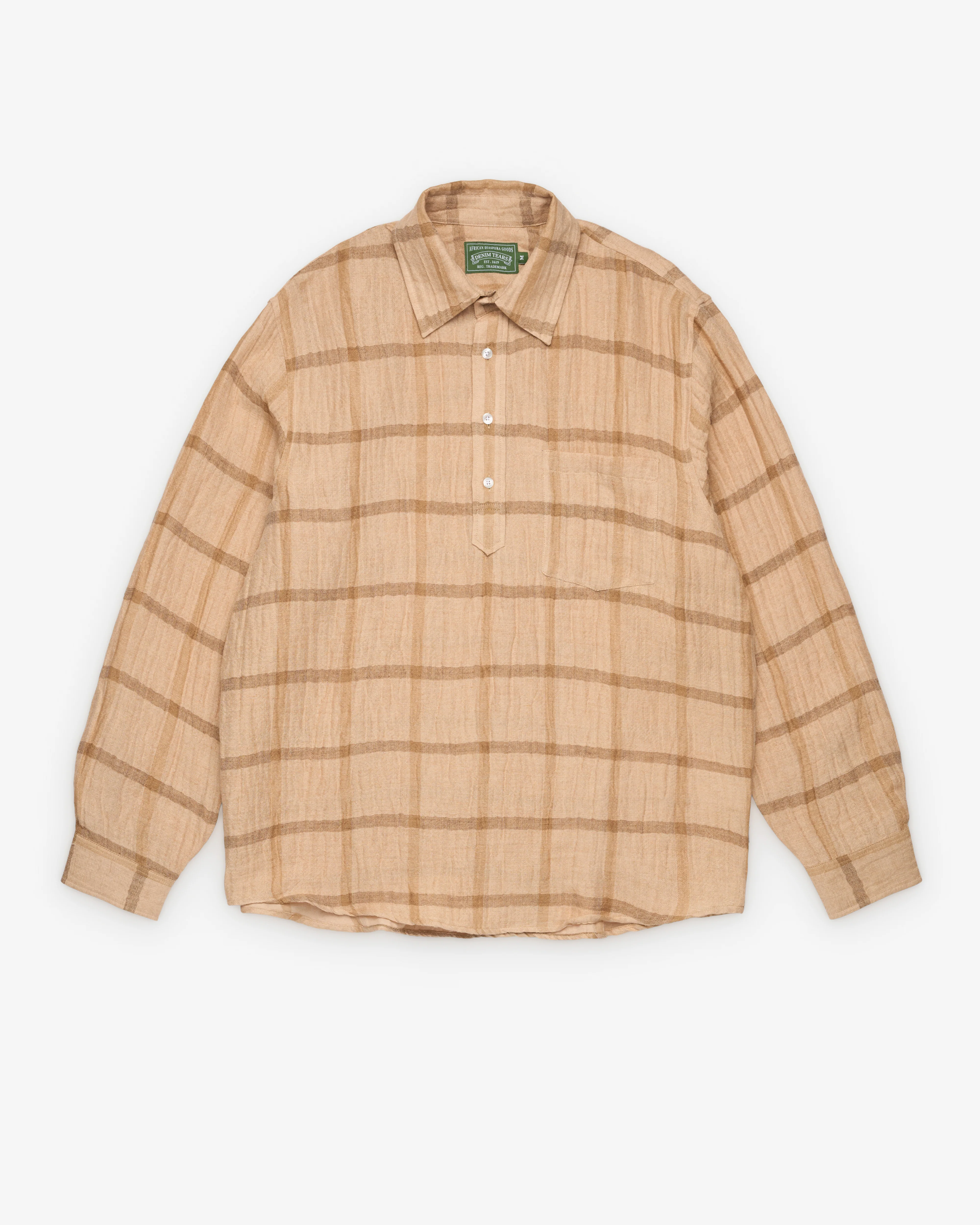 Denim Tears - Men's Pinstripe Pullover - (Tan)