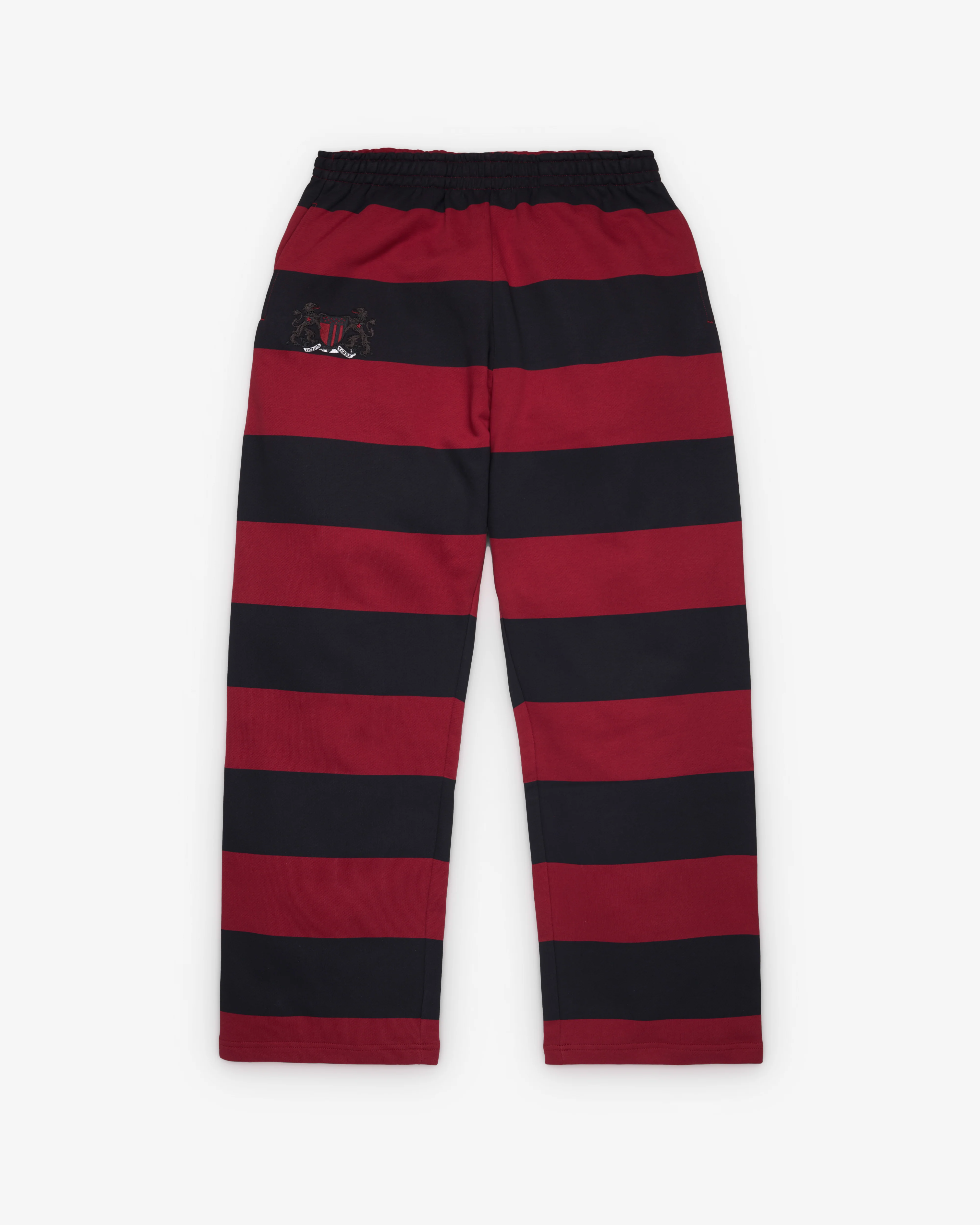 Denim Tears - Men's Striped Open Hem Sweatpants - (Red / Navy)