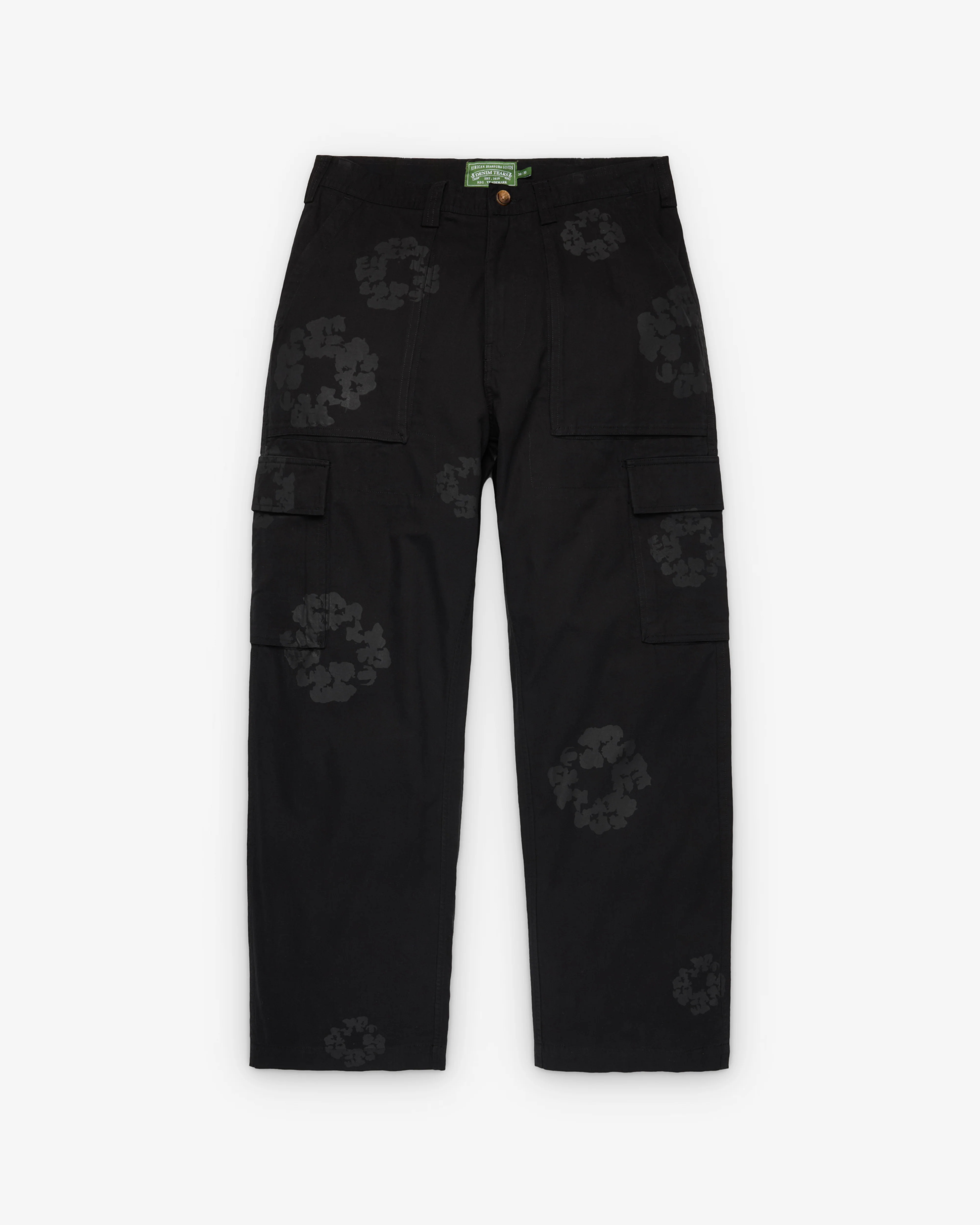 Denim Tears - Men's Mono Wreath Cargo Pant - (Black)