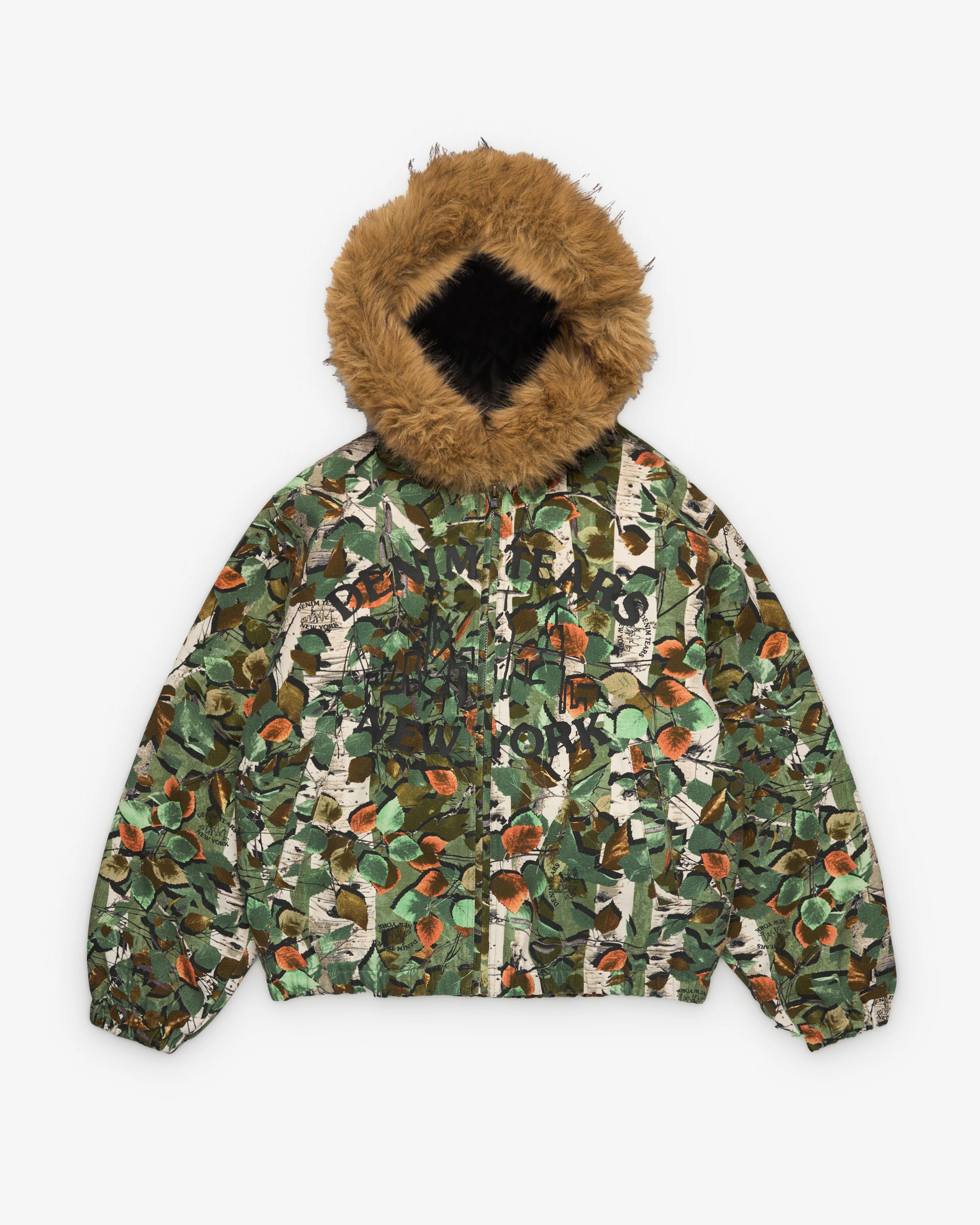 Denim Tears - Men's Hooded Work Jacket - (Green / Camo)