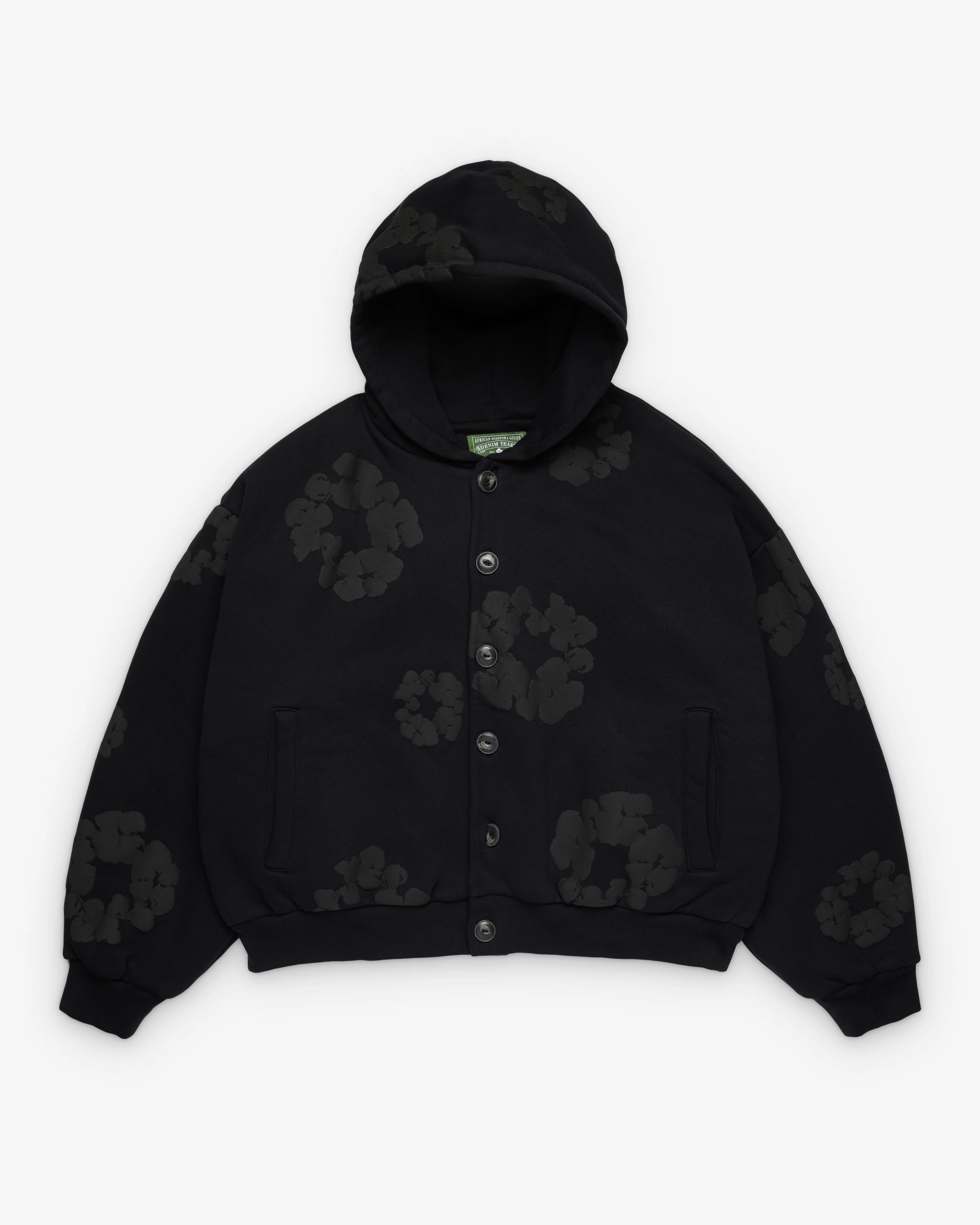 Denim Tears - Men's MVP Cardigan Hoodie - (Black)