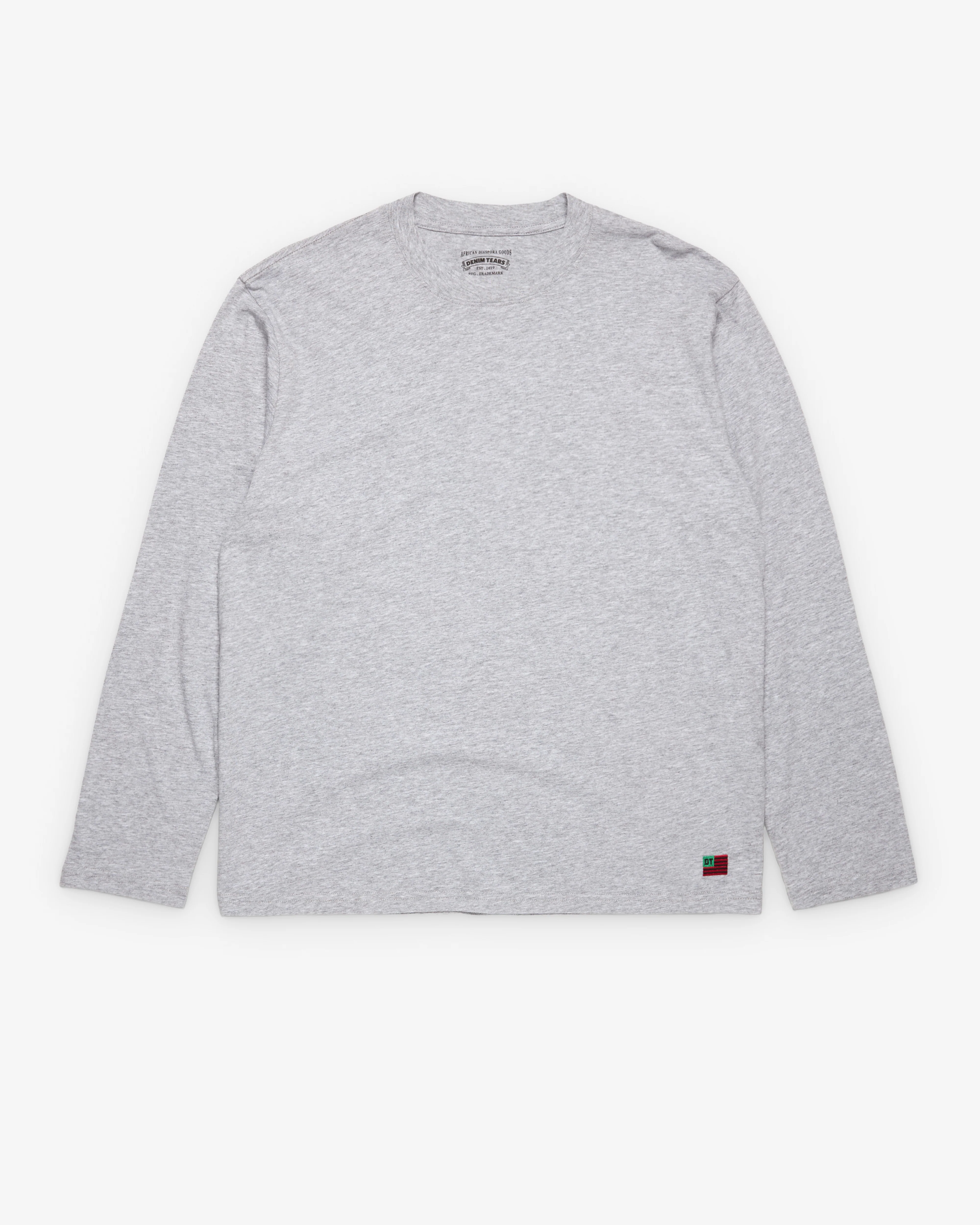 Denim Tears - Men's Long Sleeve Flag Tee - (Grey)