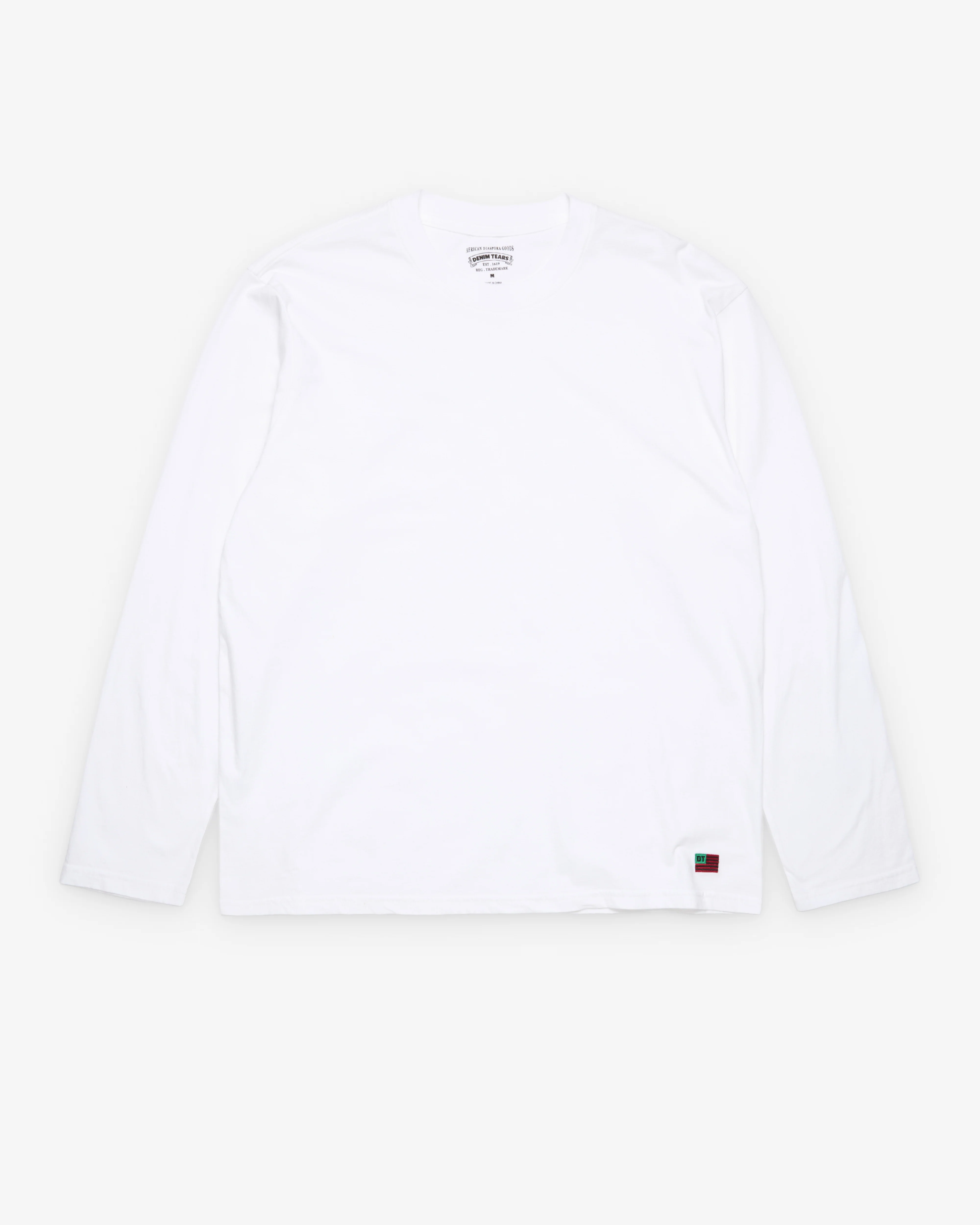 Denim Tears - Men's Long Sleeve Flag Tee - (White)