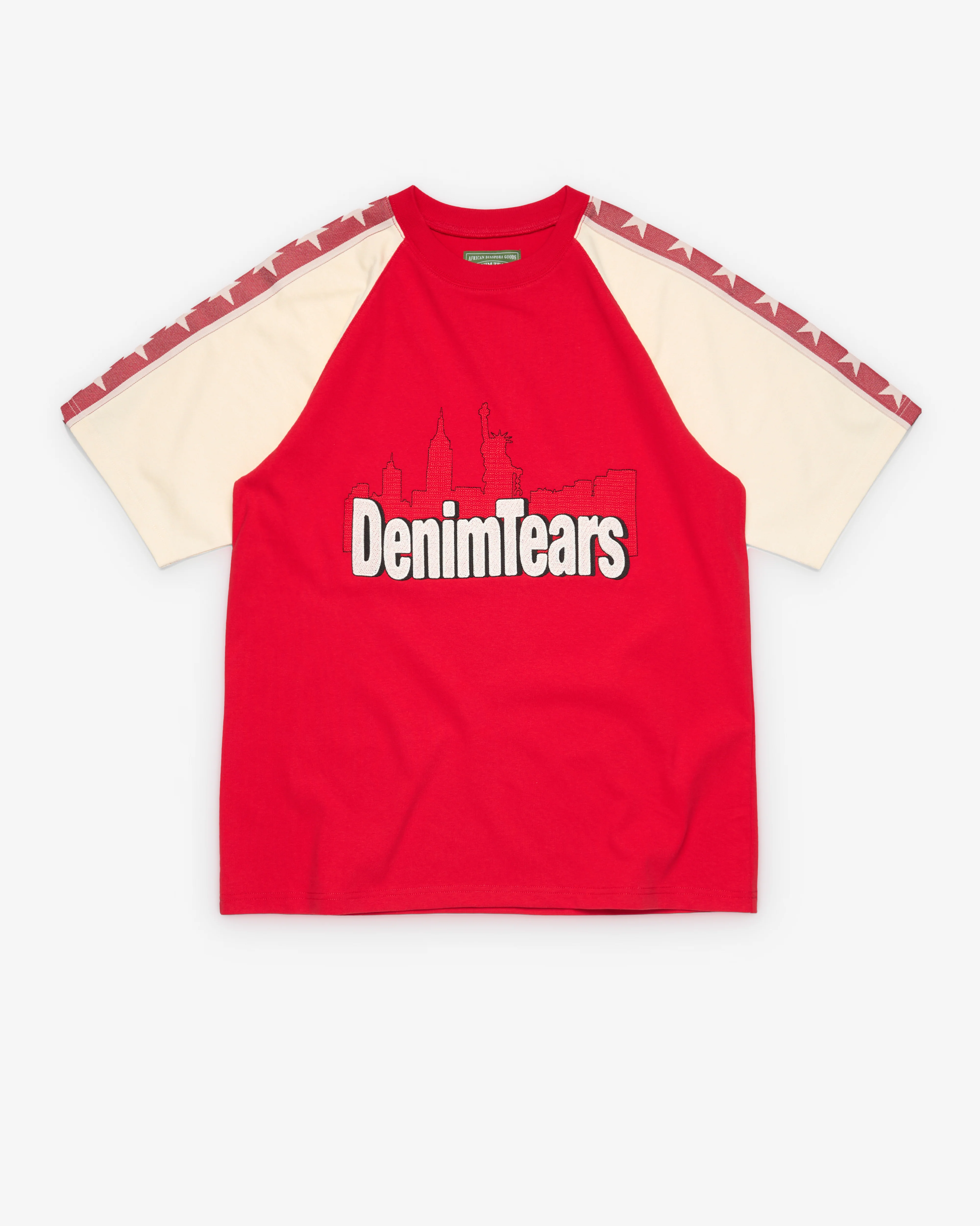 Denim Tears - Men's Jacquard City Short Sleeve T-Shirt - (Red)