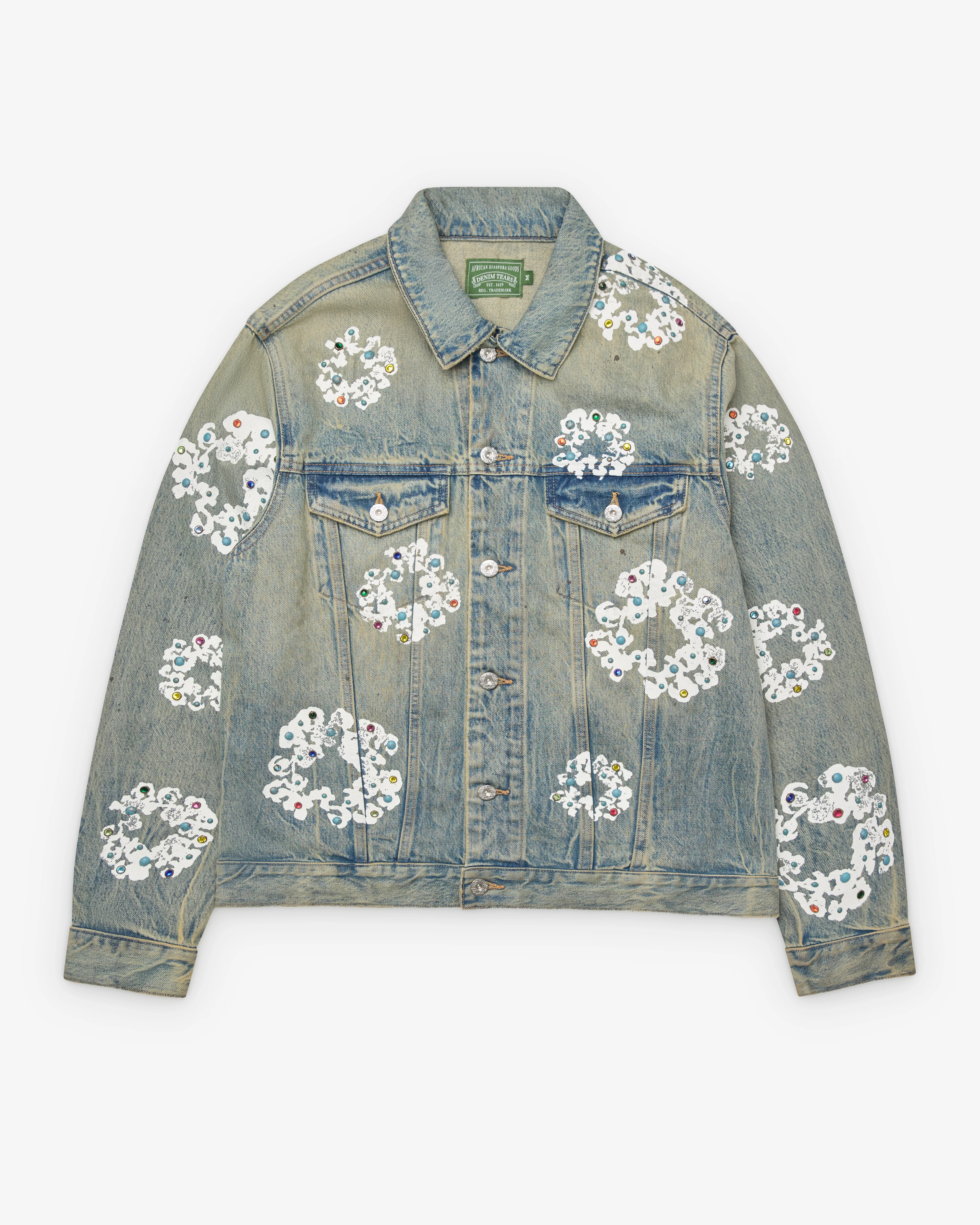 Denim Tears - Men's Studded Denim Jacket - (Dirty Wash)