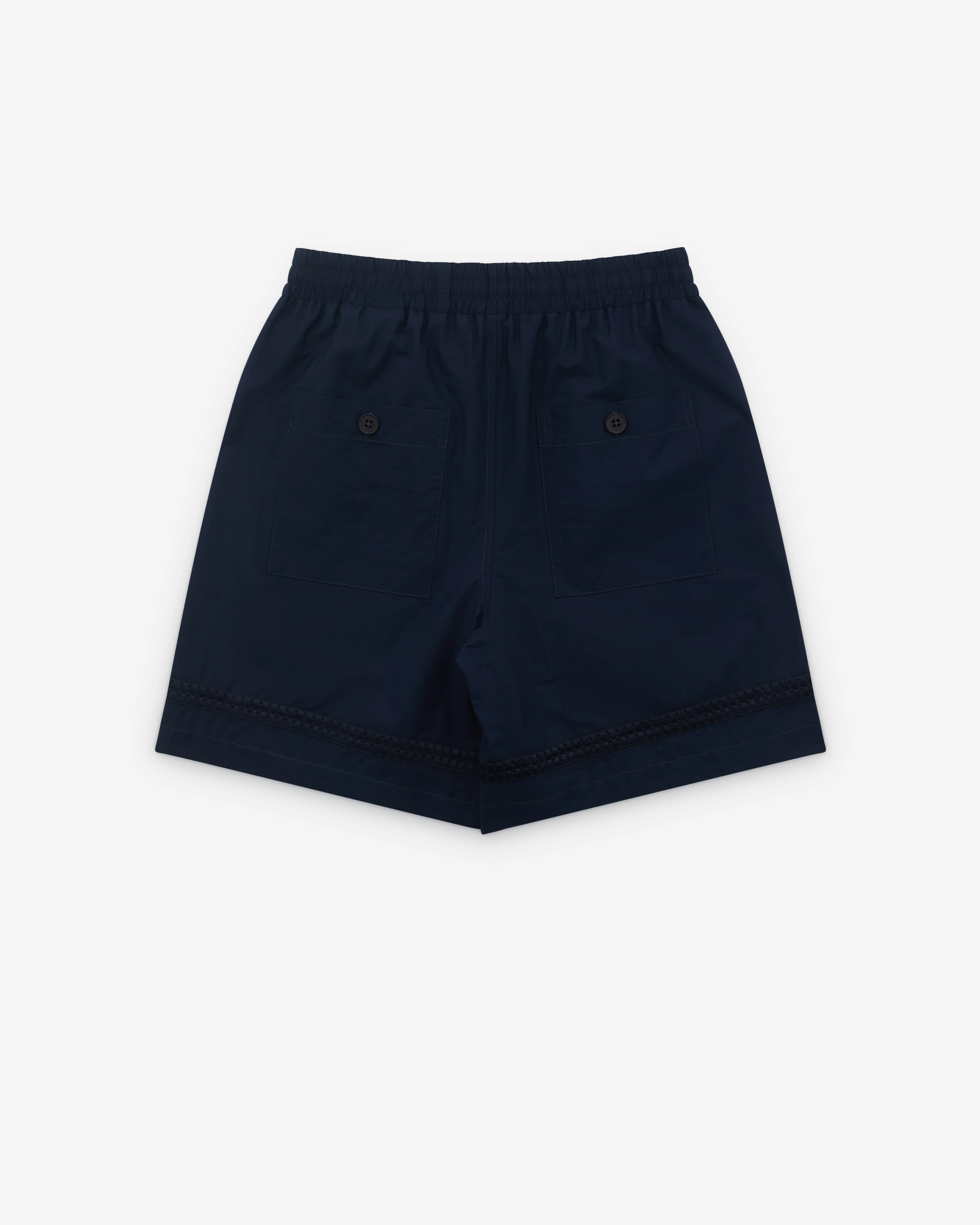 Diomene - Men’s Embroidered Shorts - (Navy Blazer) - Image 2