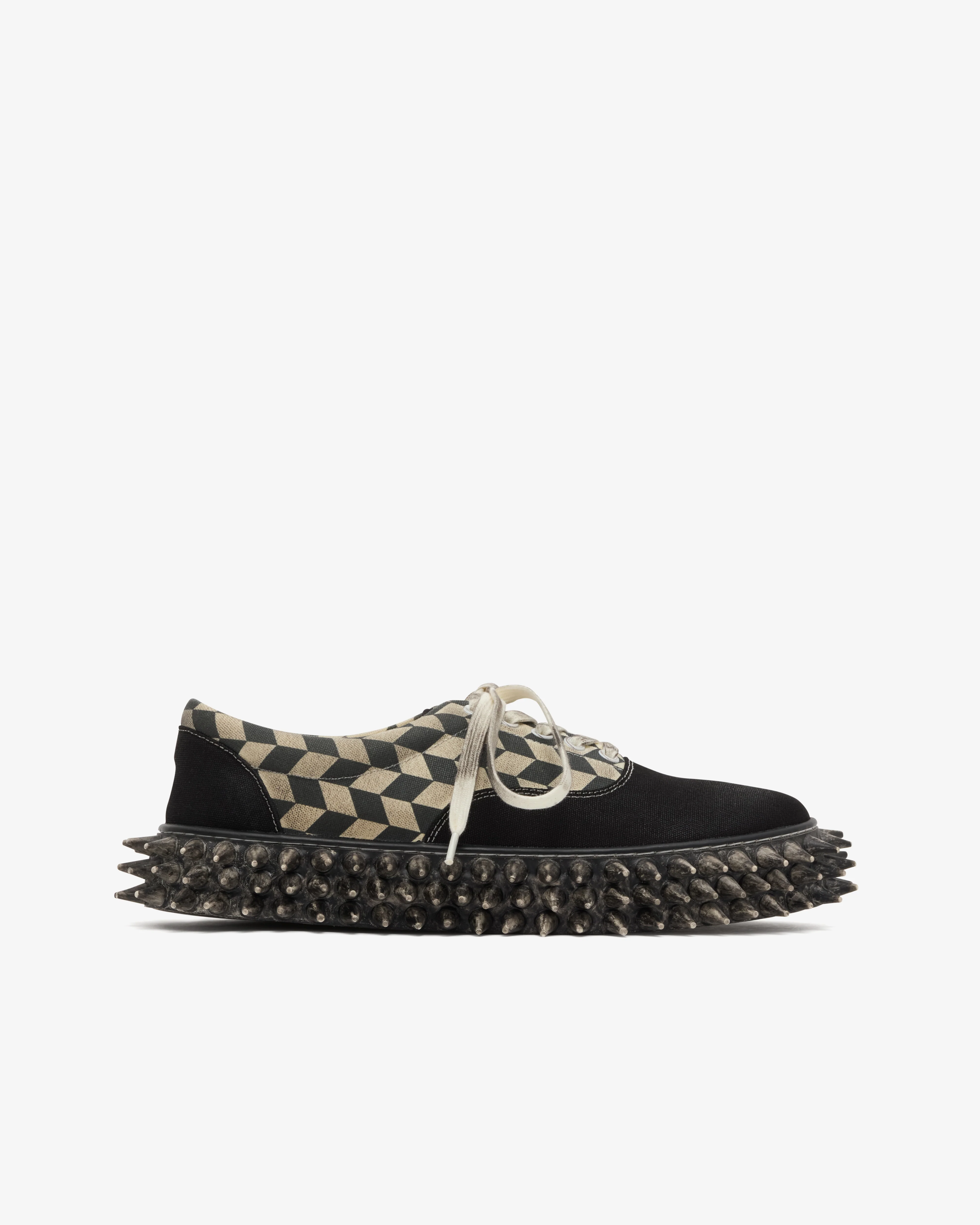 Doublet - Men's Dirty Spike Canvas Sneaker - (Black)