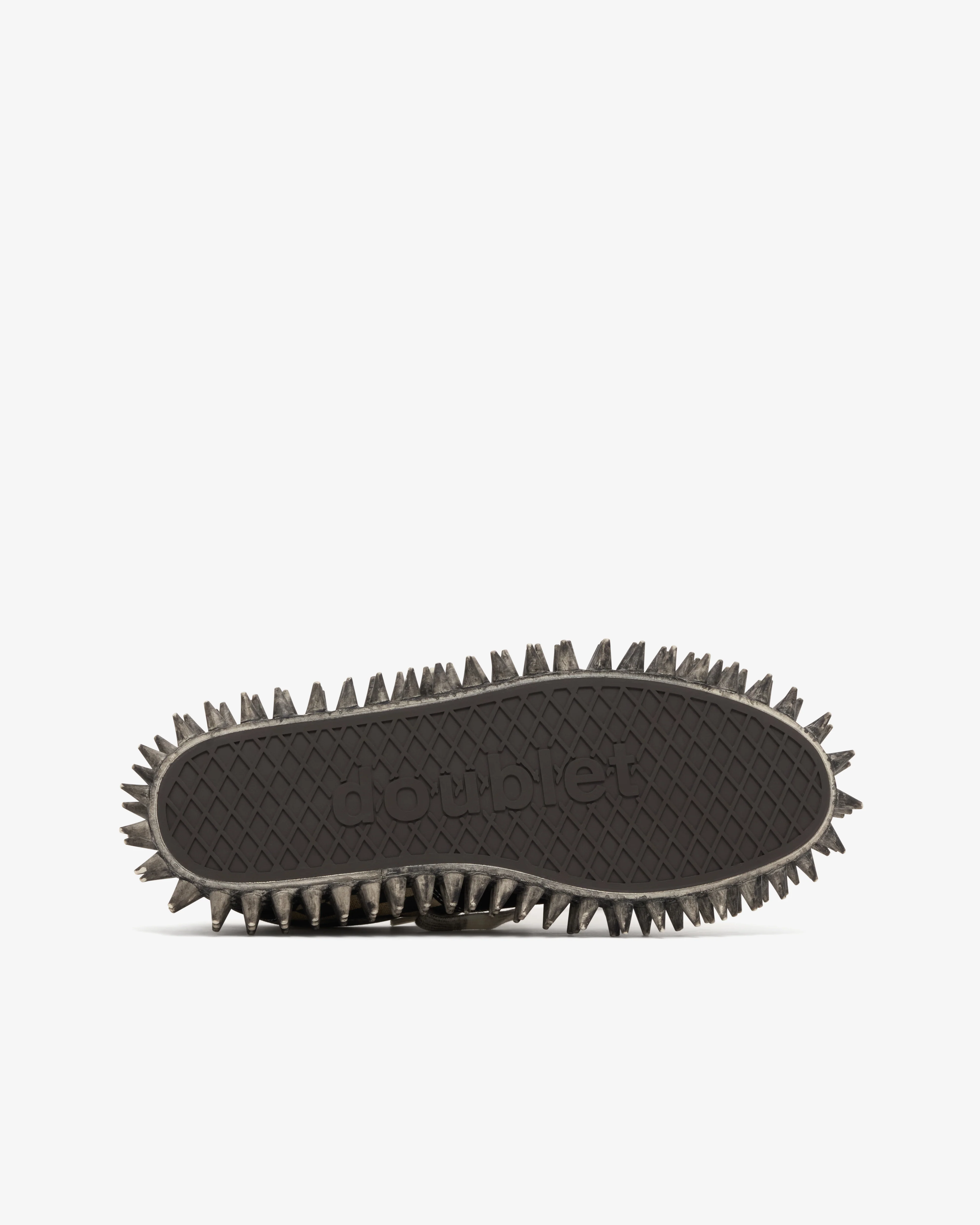 Doublet - Men's Dirty Spike Canvas Sneaker - (Black) - Image 6