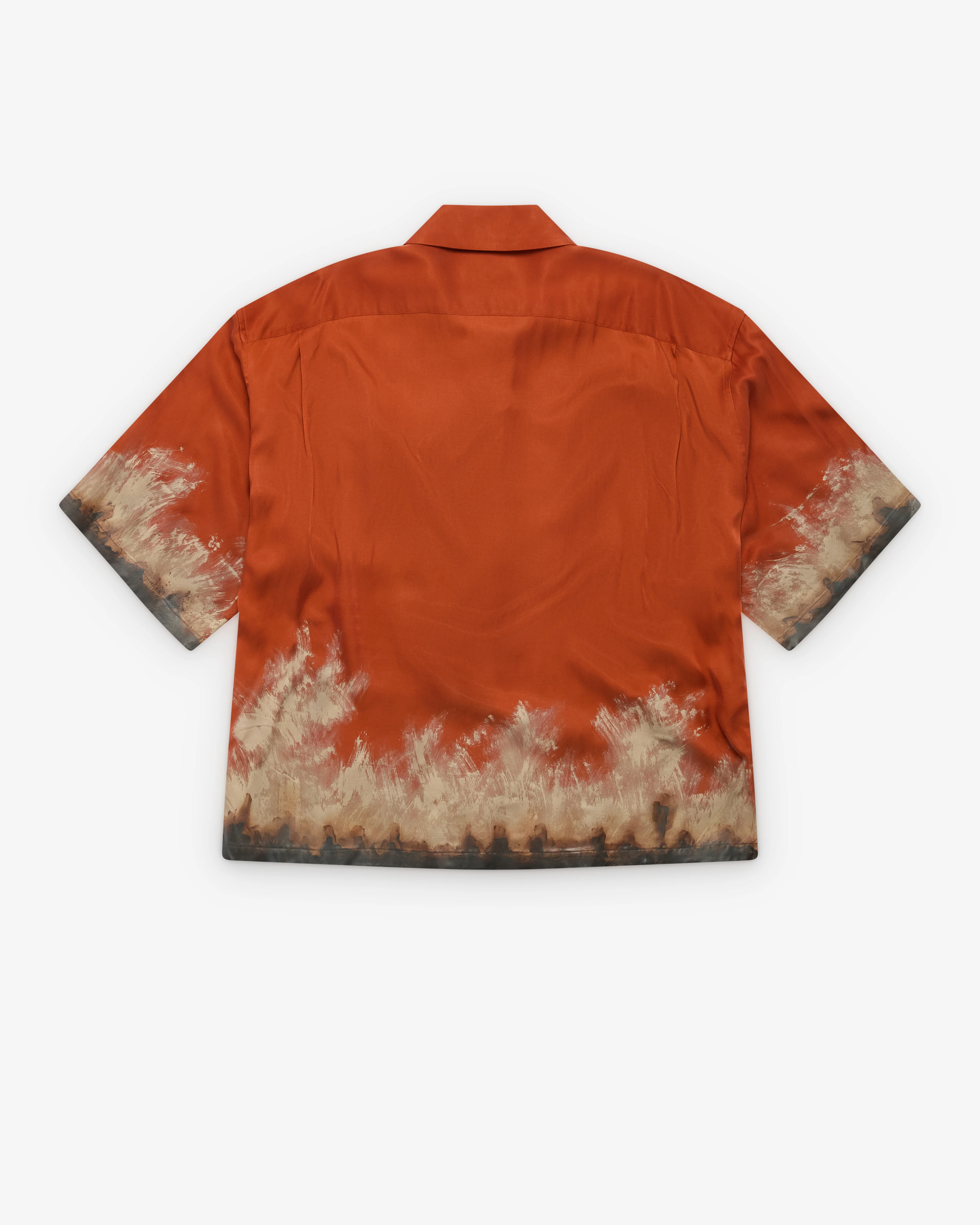 Doublet - Men's Mud-Hand-Painted Shirt - (Orange) - Image 2