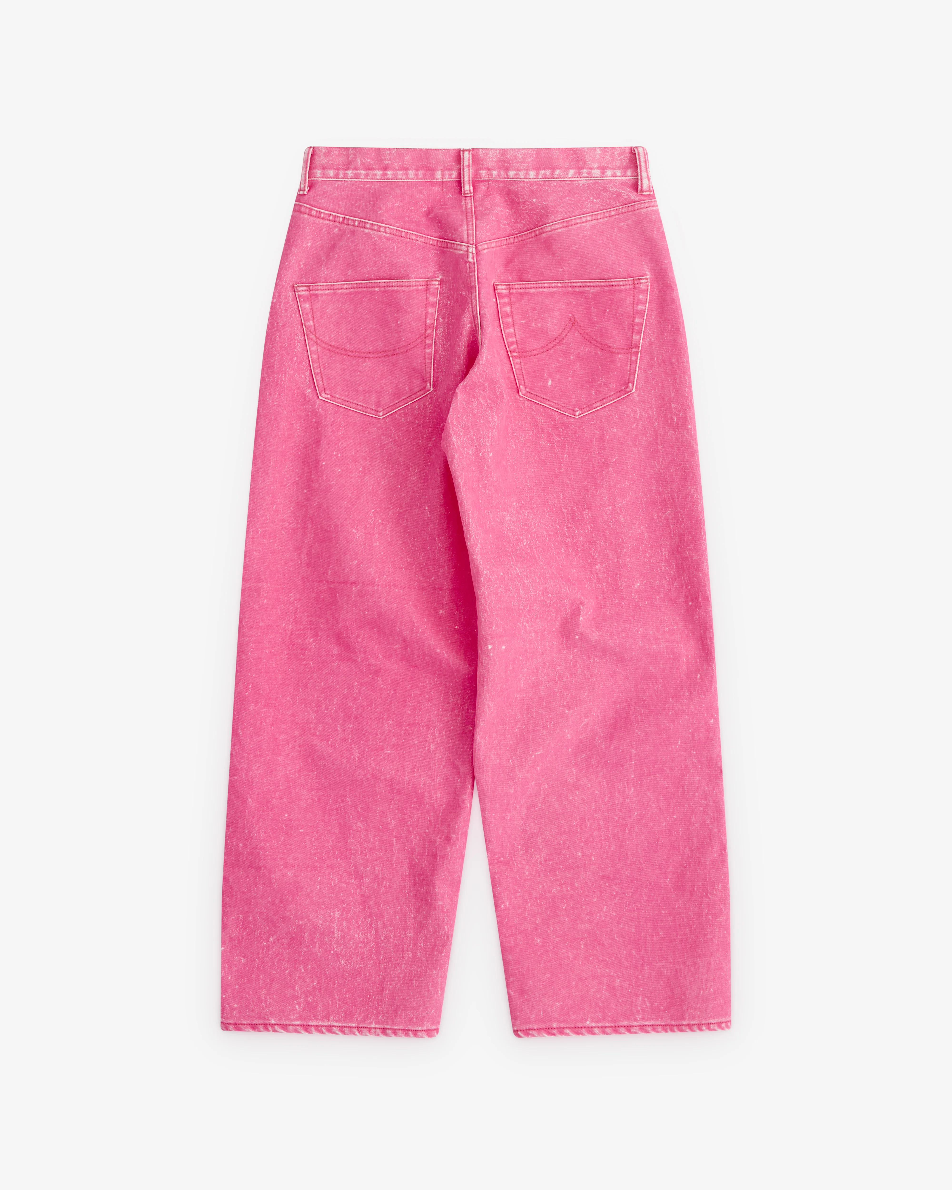 Doublet - Men’s Siren Wide Leg Jeans - (Pink) - Image 2