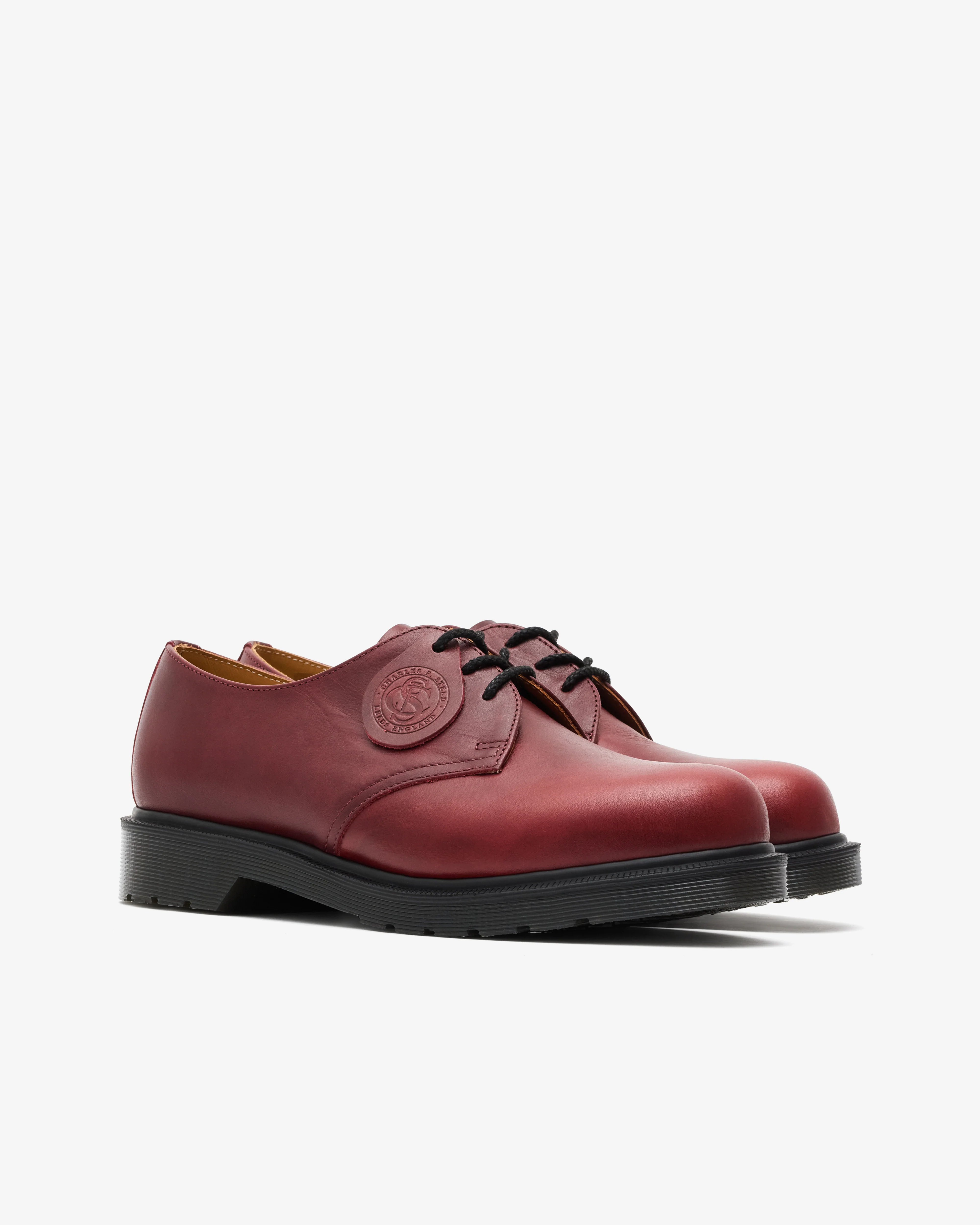 Dr. Martens - Men's 1461 Shoe - (Brugundy/Black) - Image 3