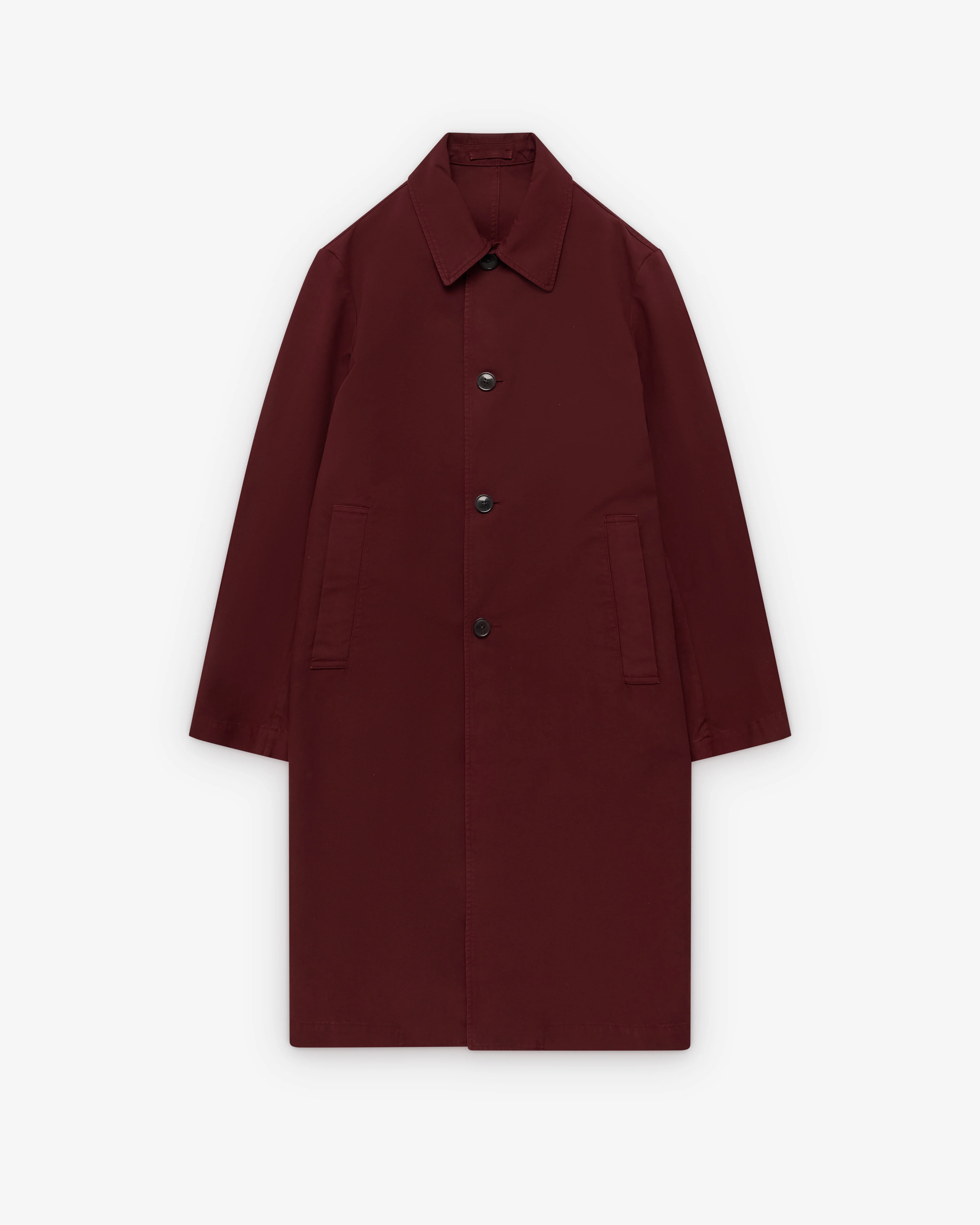 Dries Van Noten - Men's Mac Coat - (Burgundy)