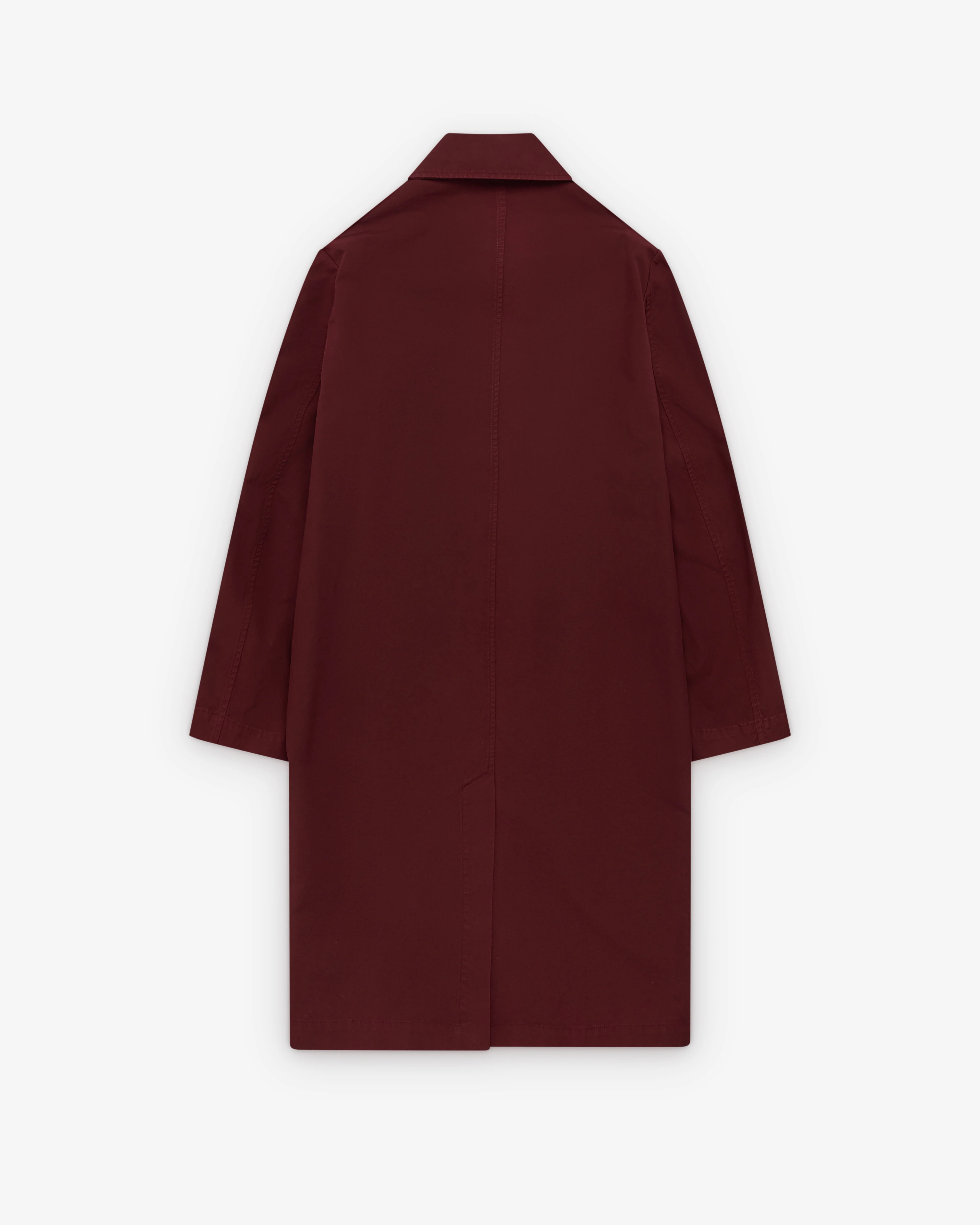 Dries Van Noten - Men's Mac Coat - (Burgundy) - Image 2