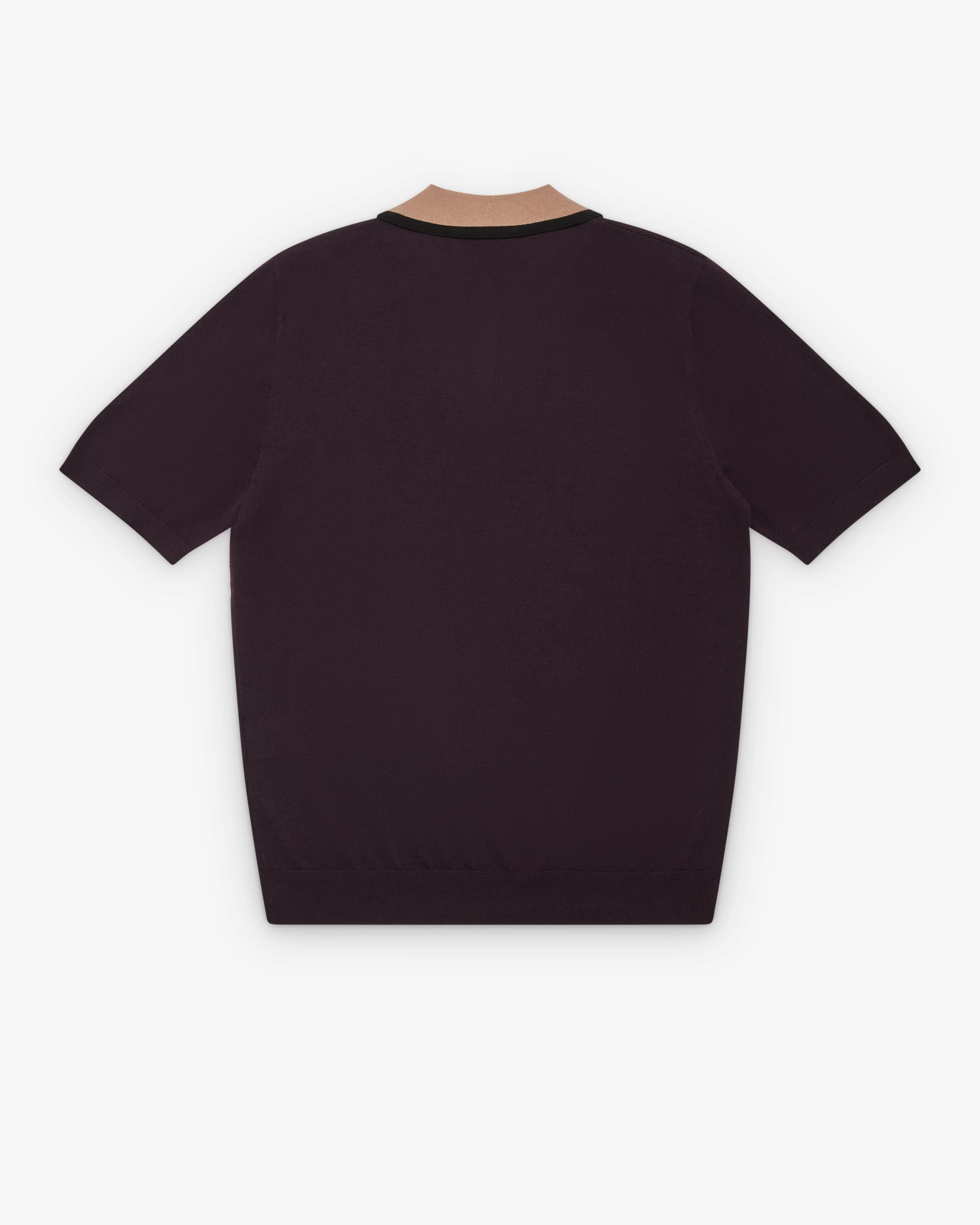 Dries Van Noten - Men's Knit Polo - (Dark Purple) - Image 2