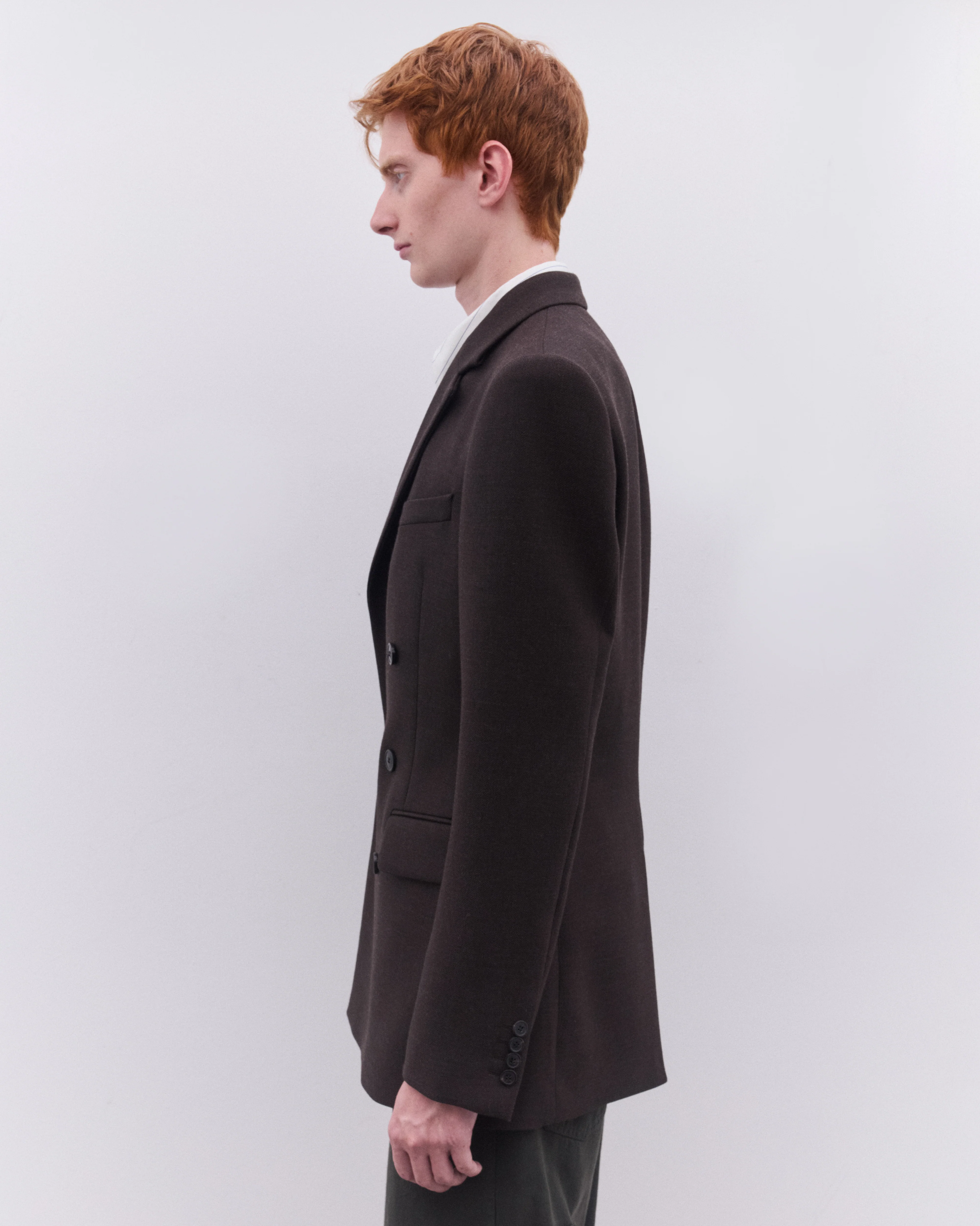 Dries Van Noten - Men’s Double Breasted Blazer - (Dark Brown) - Image 4