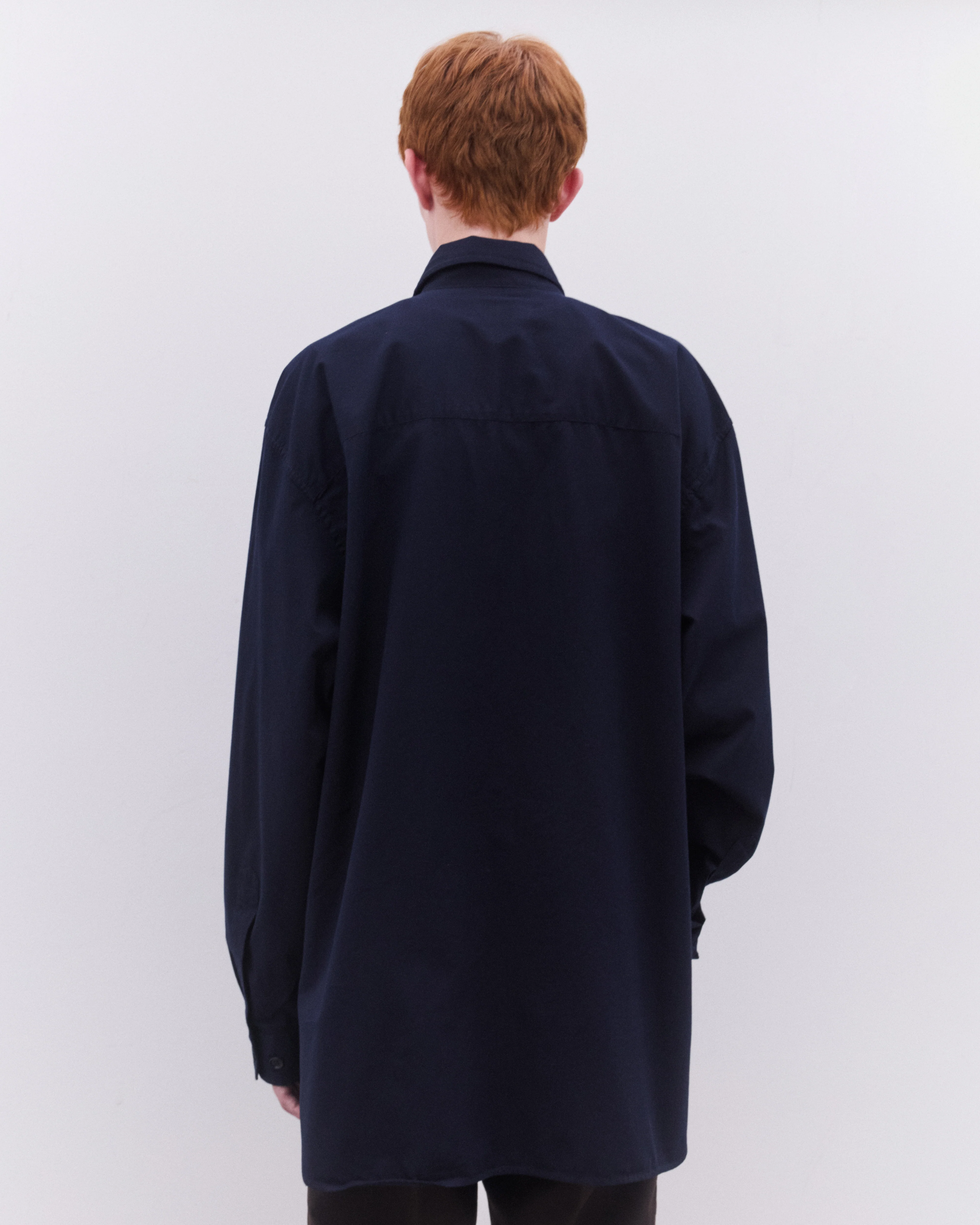 Dries Van Noten - Men’s Fatigue Shirt - (Navy) - Image 5