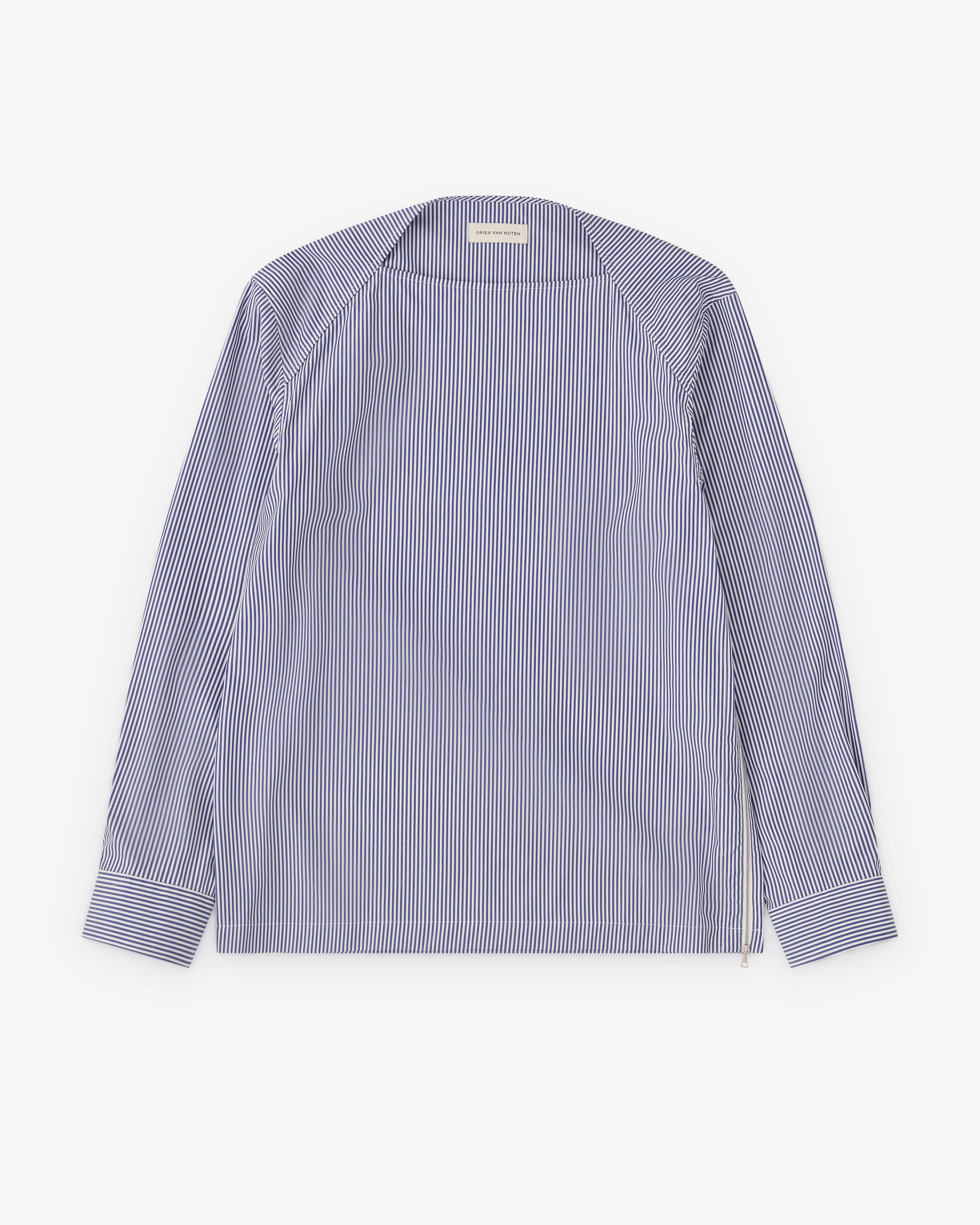 Dries Van Noten - Men’s Boat Neck Shirt - (Blue/White)