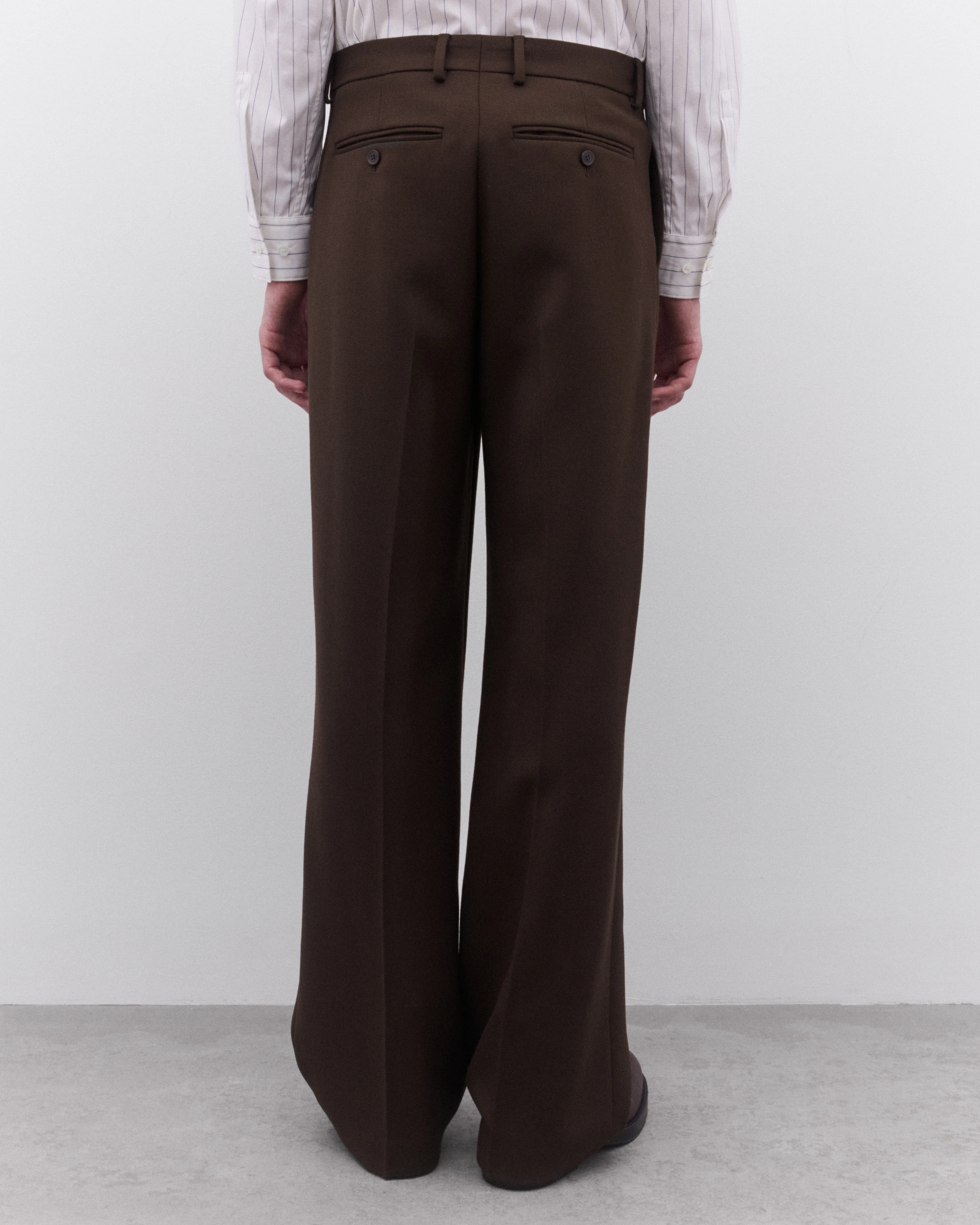 Dries Van Noten - Men’s Pleated Trouser - (Mud) - Image 4
