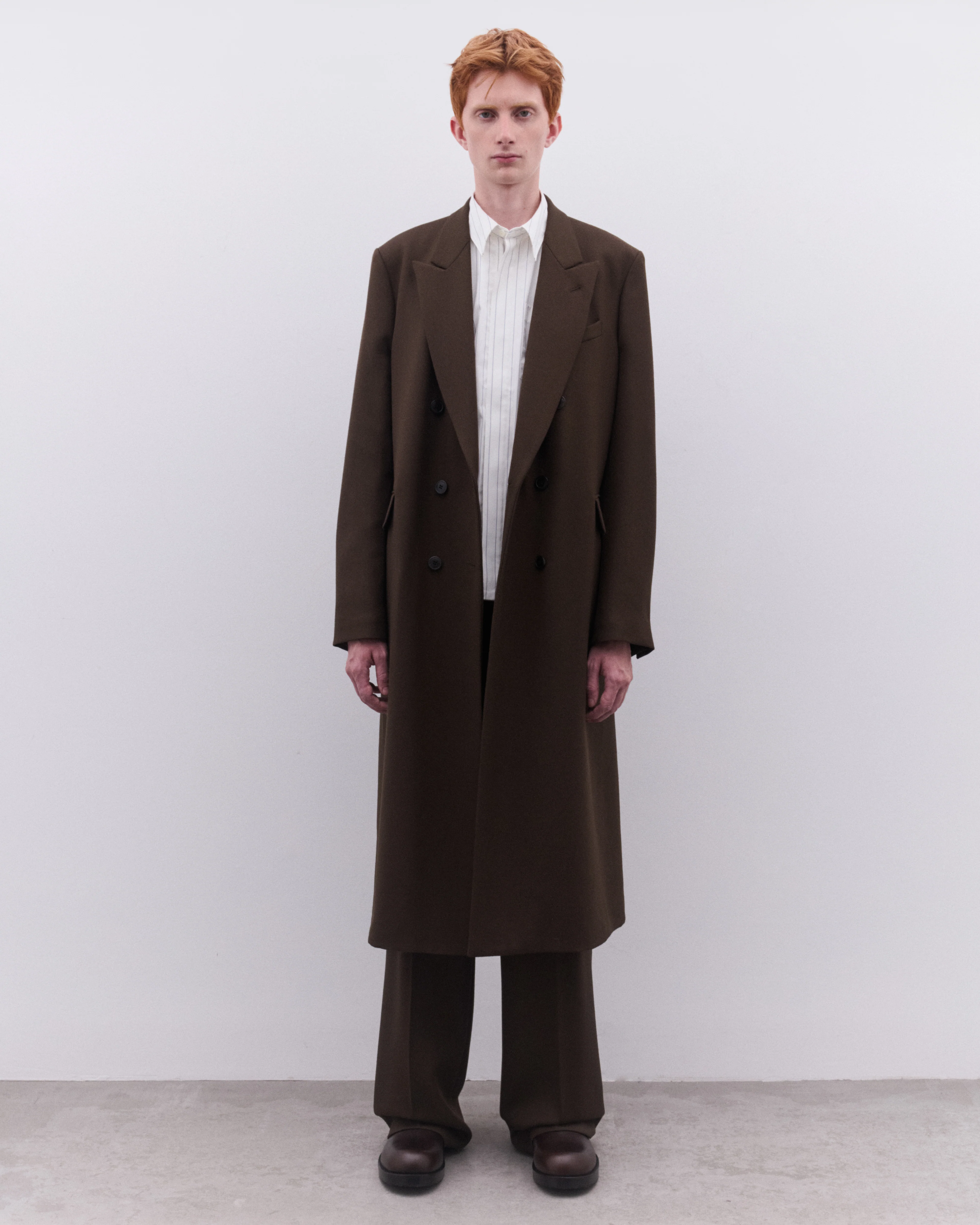 Dries Van Noten - Men’s Pleated Trouser - (Mud) - Image 5