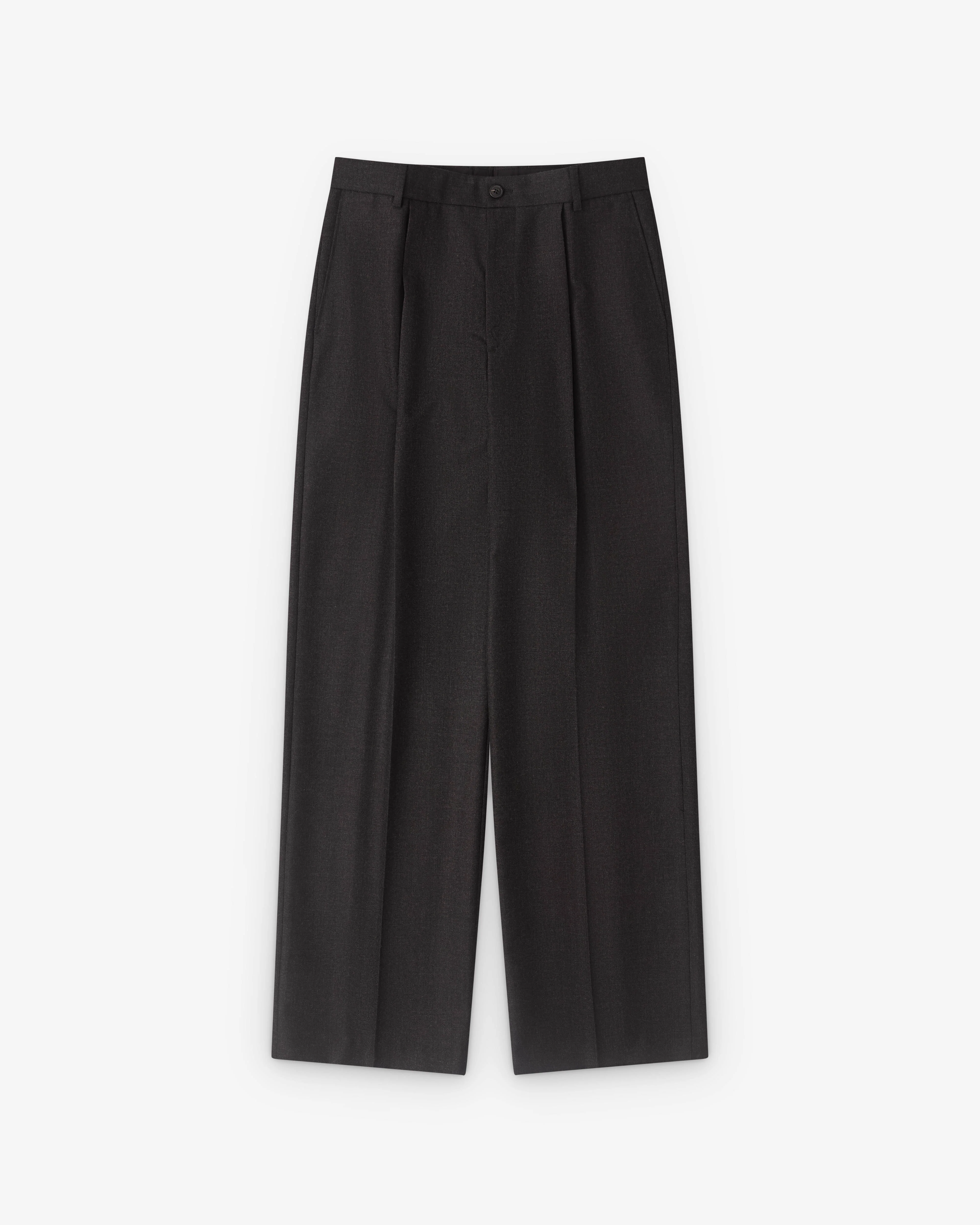 Dries Van Noten - Men’s Pleated Trousers - (Dark Grey)