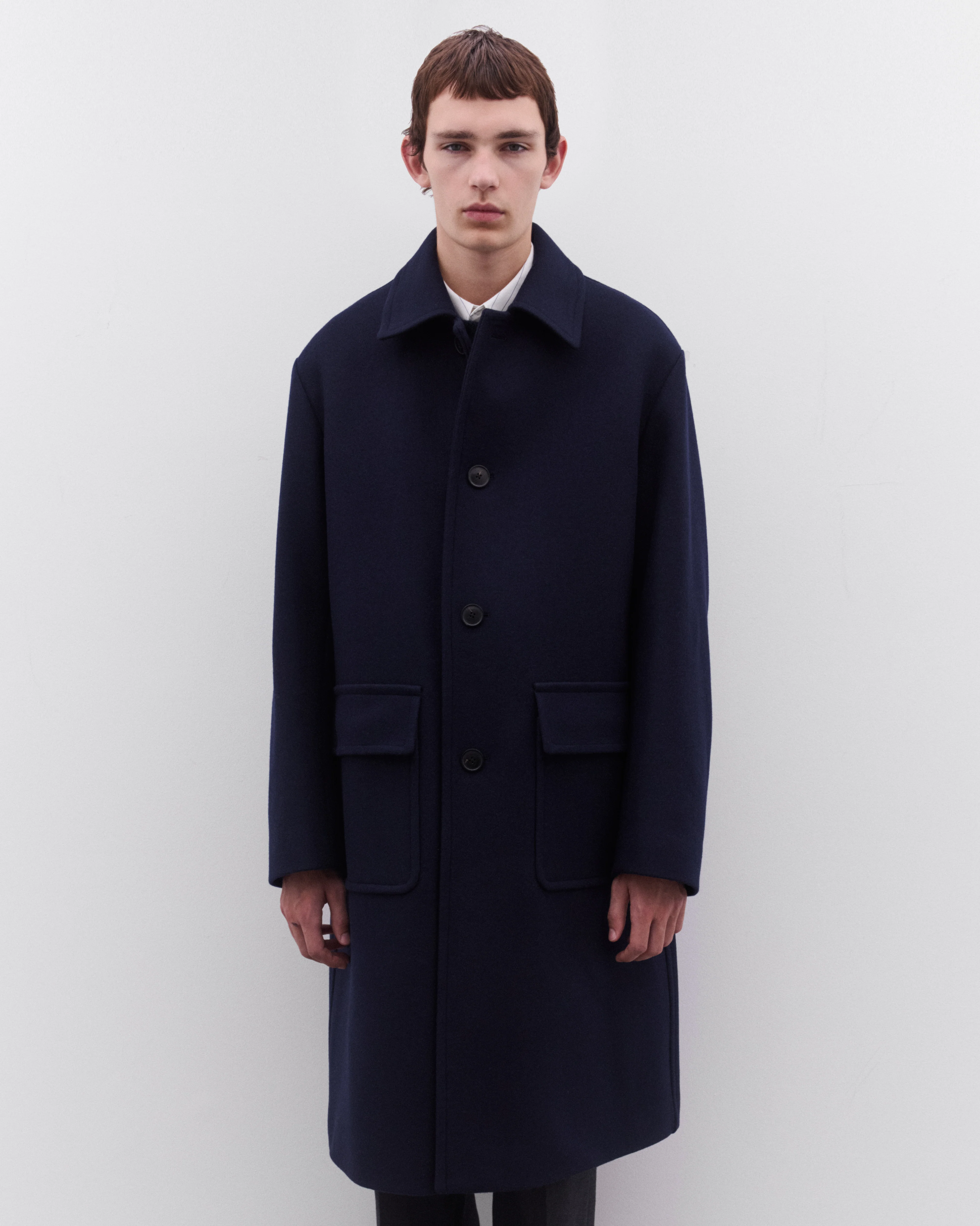 Dries Van Noten - Men’s Car Coat - (Navy) - Image 2