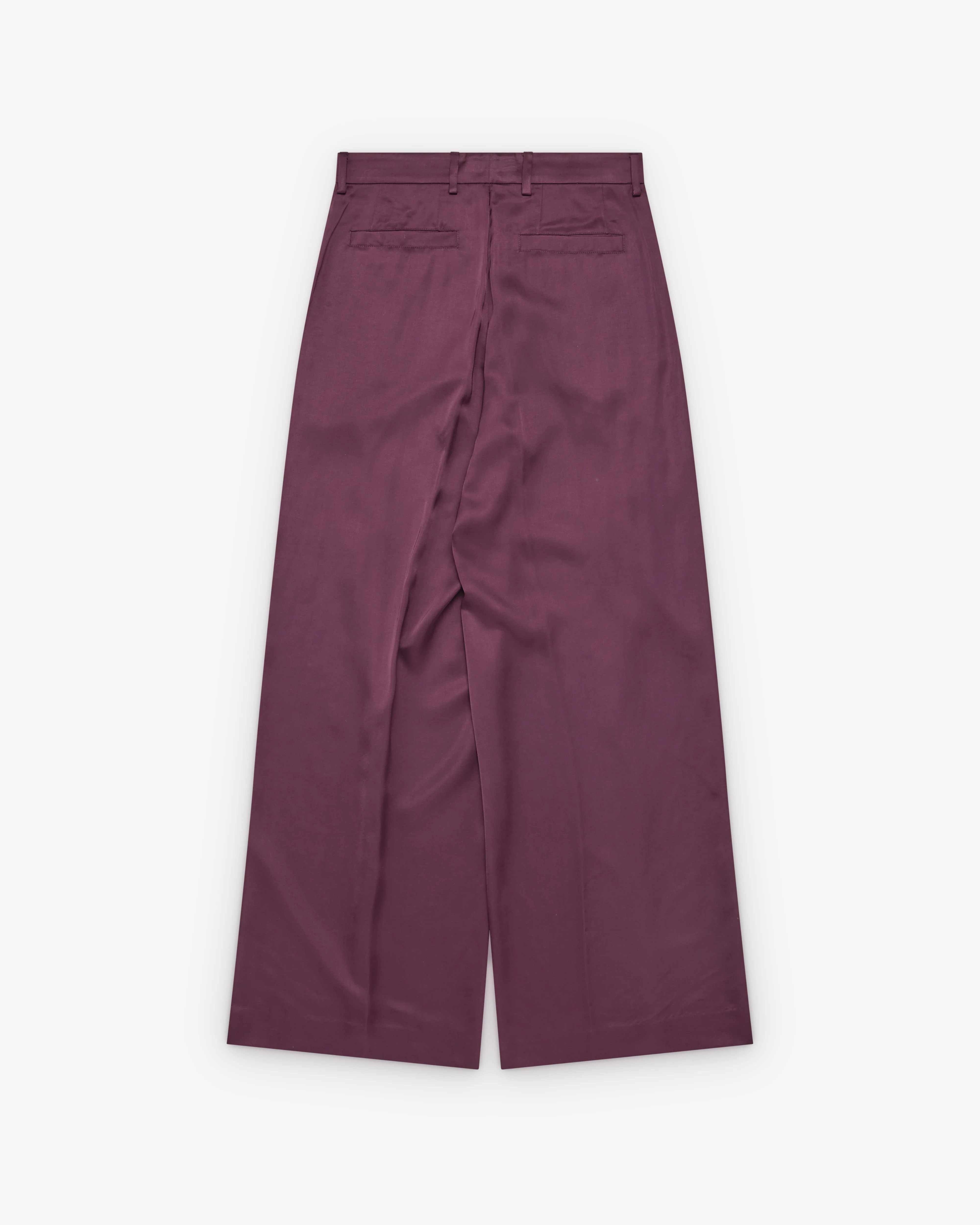 Dries Van Noten - Women's Wide Leg Trousers - (Aubergine) - Image 2