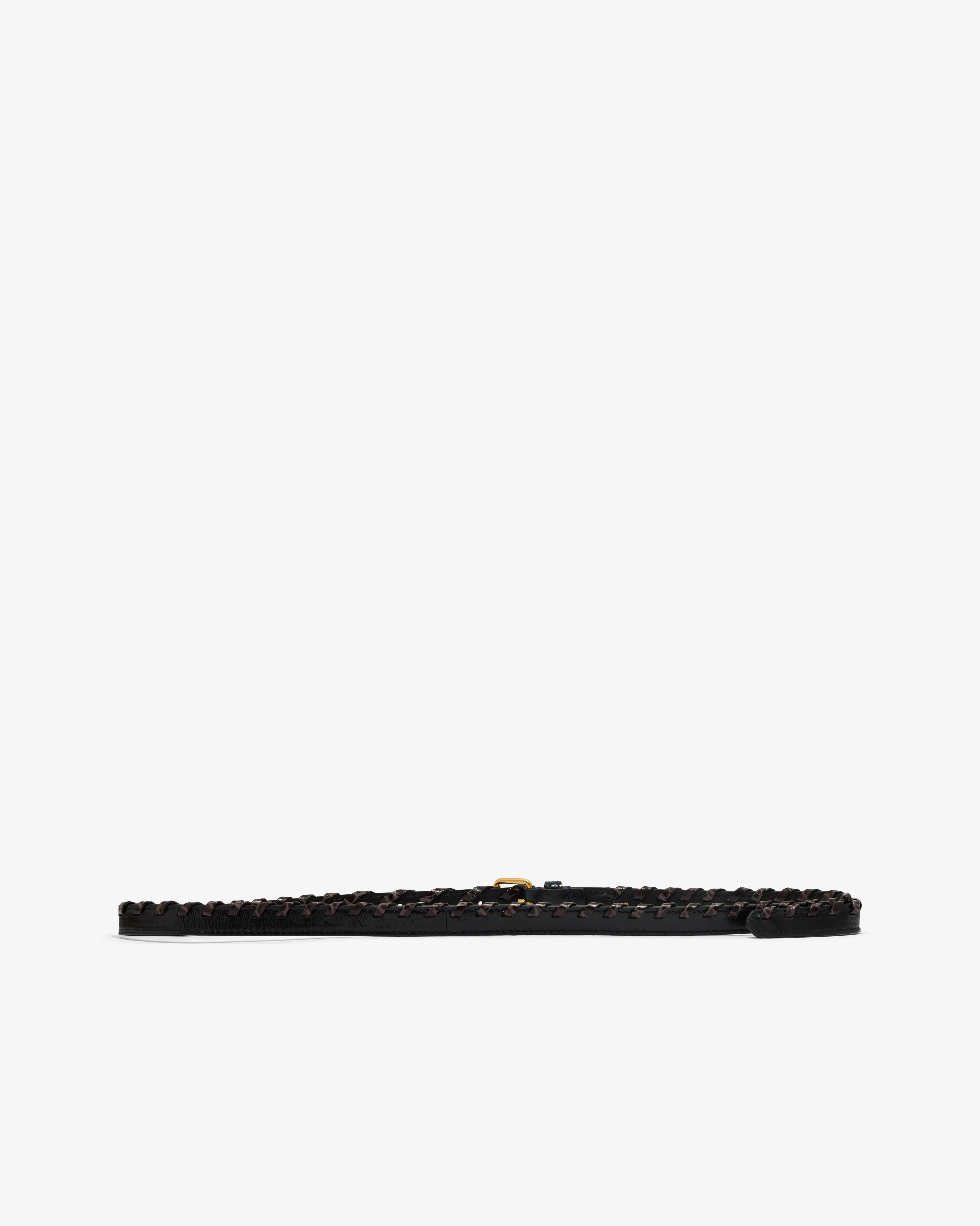 Dries Van Noten - Women’s Embellished Leather Belt - (Taupe) - Image 2