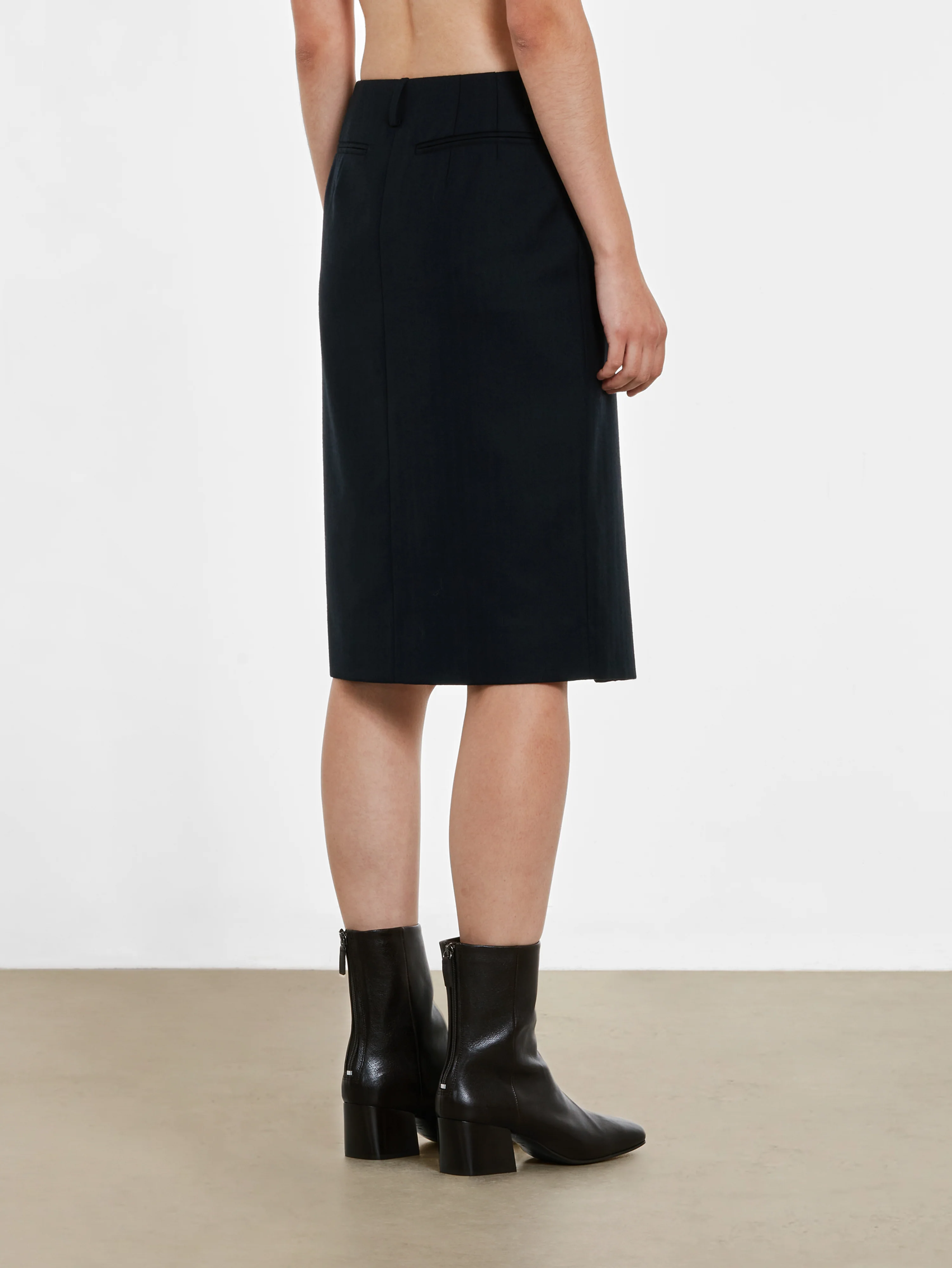 Dries Van Noten - Women’s Pencil Skirt - (Navy) - Image 4