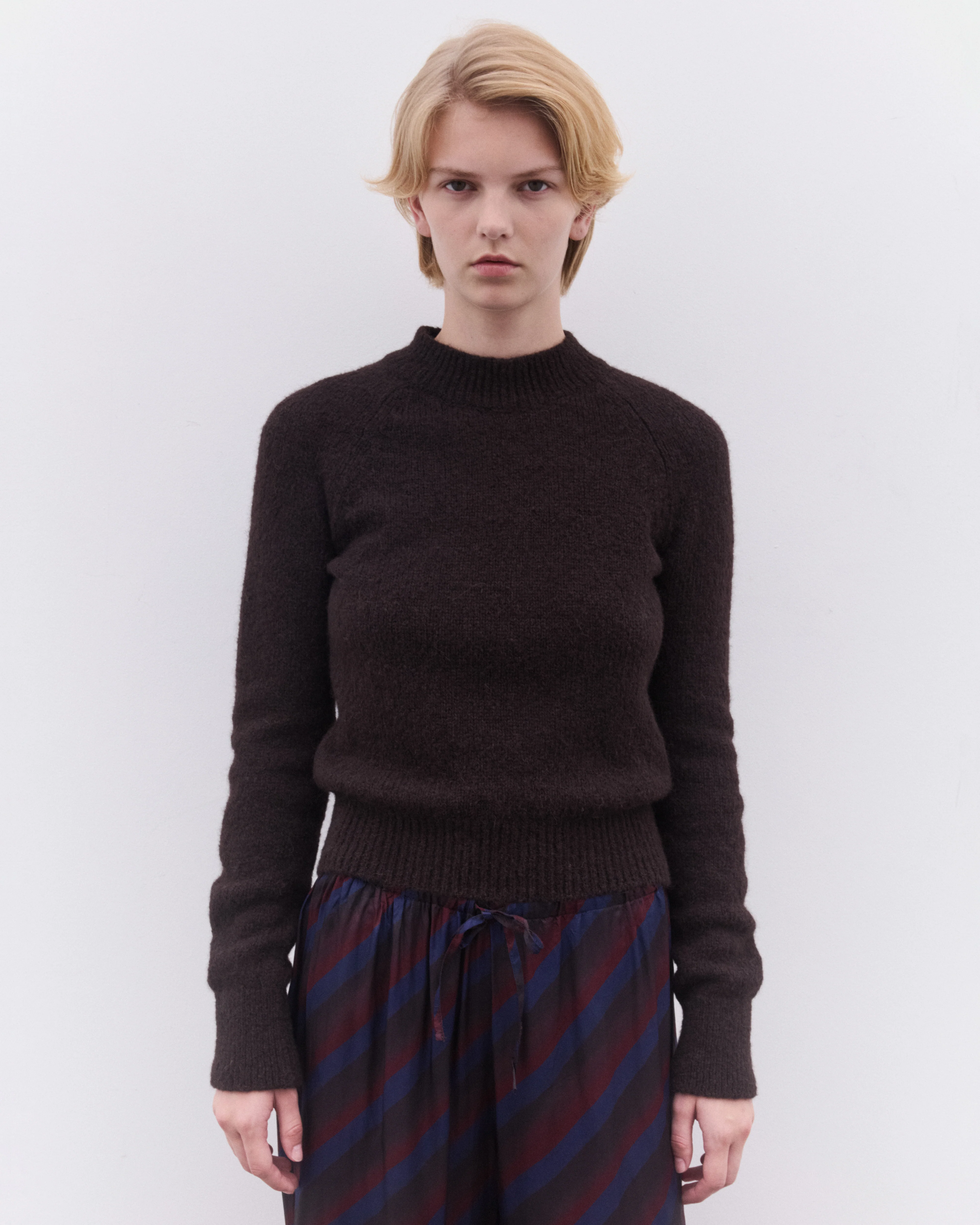 Dries Van Noten - Women’s Fitted Sweater - (Dark Brown) - Image 3