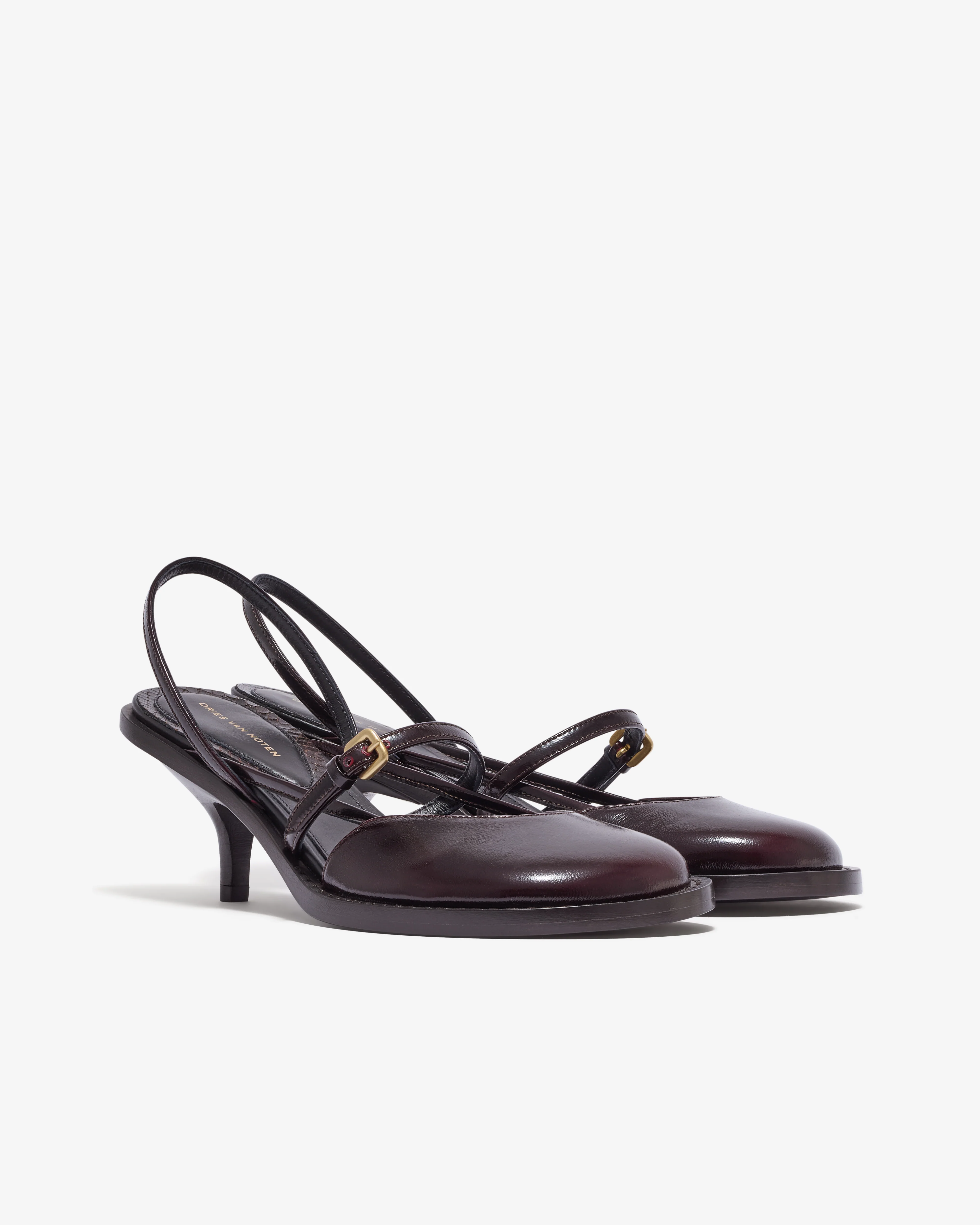 Dries Van Noten - Women’s Slingback Pumps - (Ruby) - Image 3