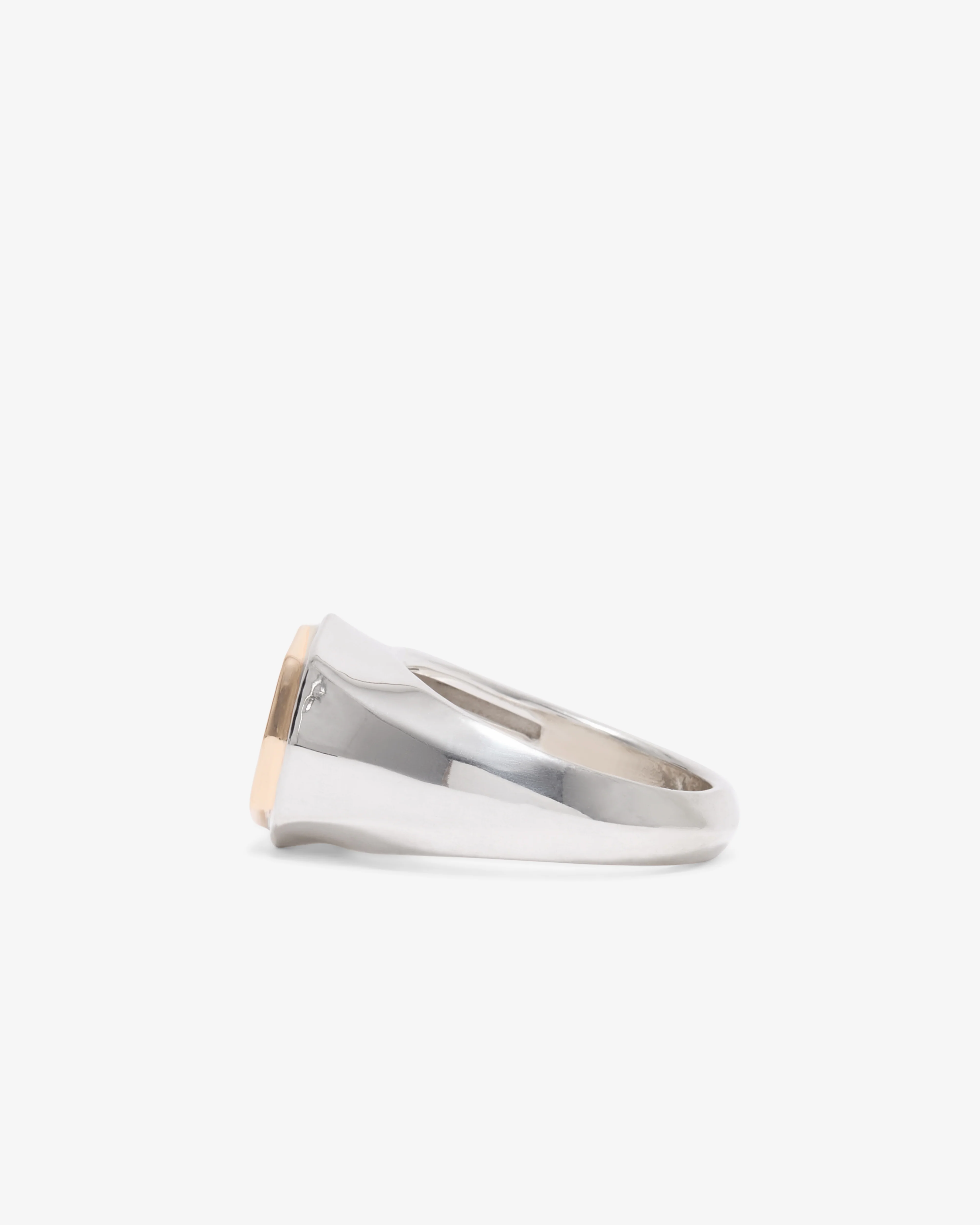 Duffy - Silver Engraved Signet Ring - (Multi) - Image 2