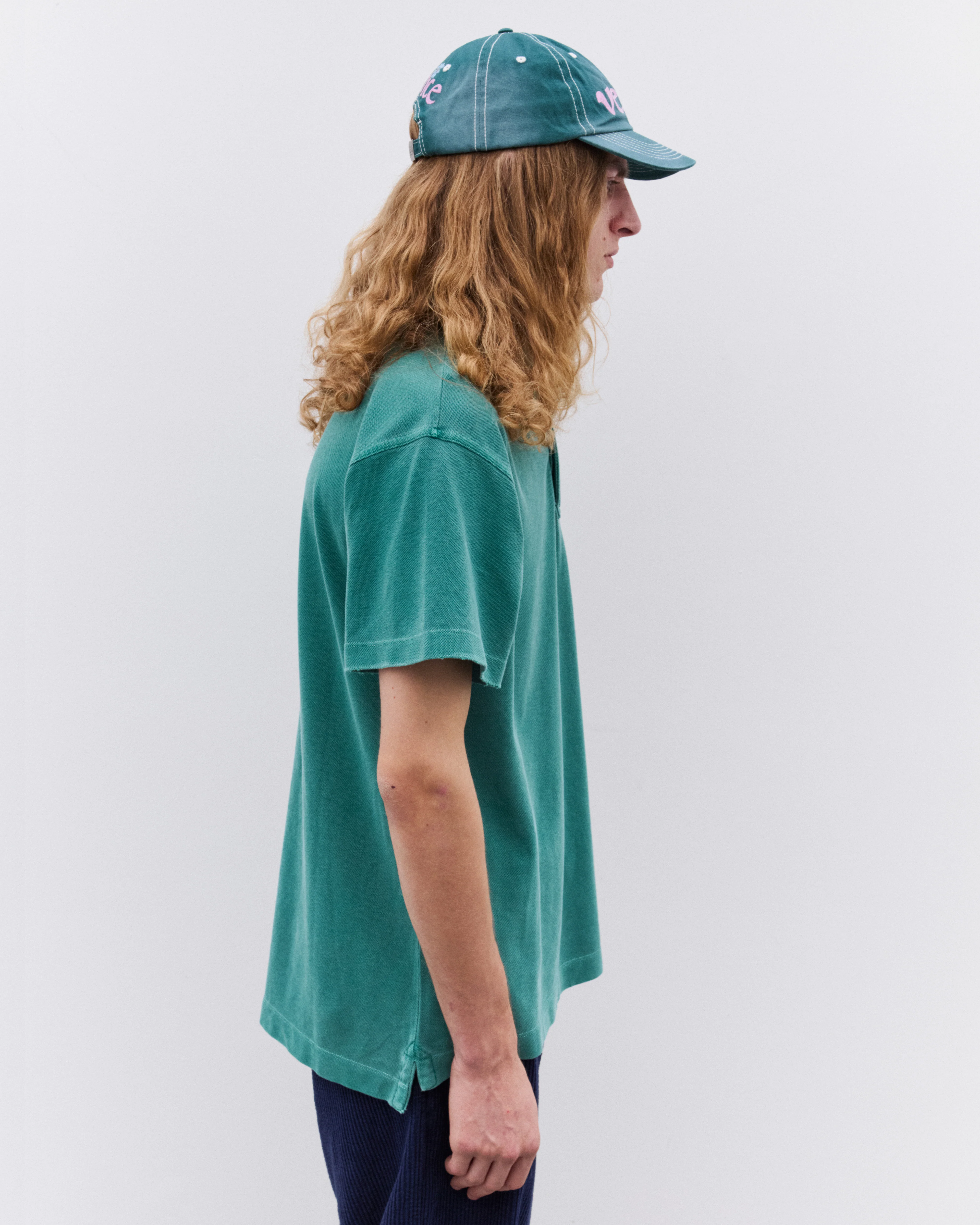 Erl - Polo T-Shirt - (Green) - Image 4