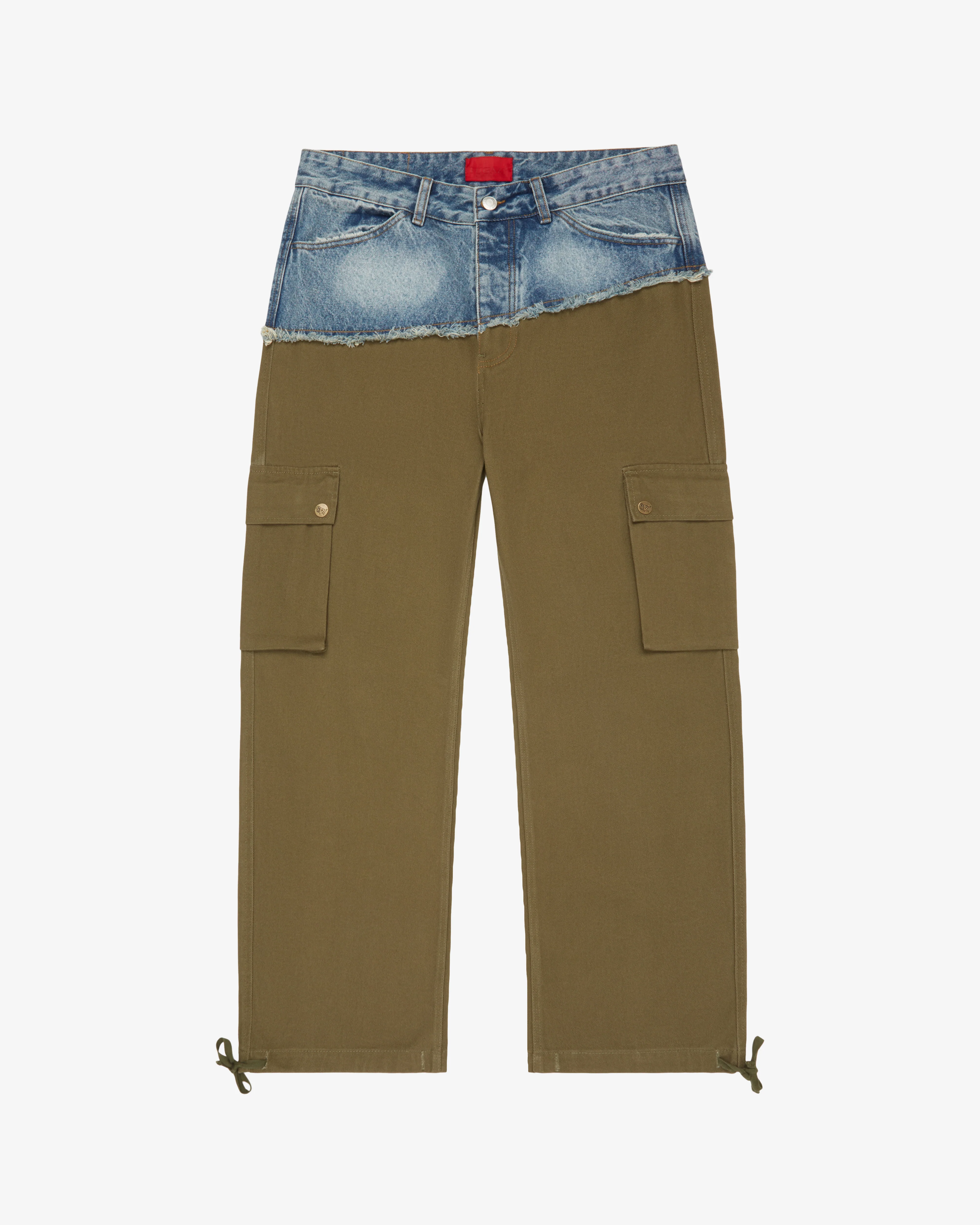 Fugazi - Men’s Hybrid Cargo Jean Pants - (Denim/Olive)