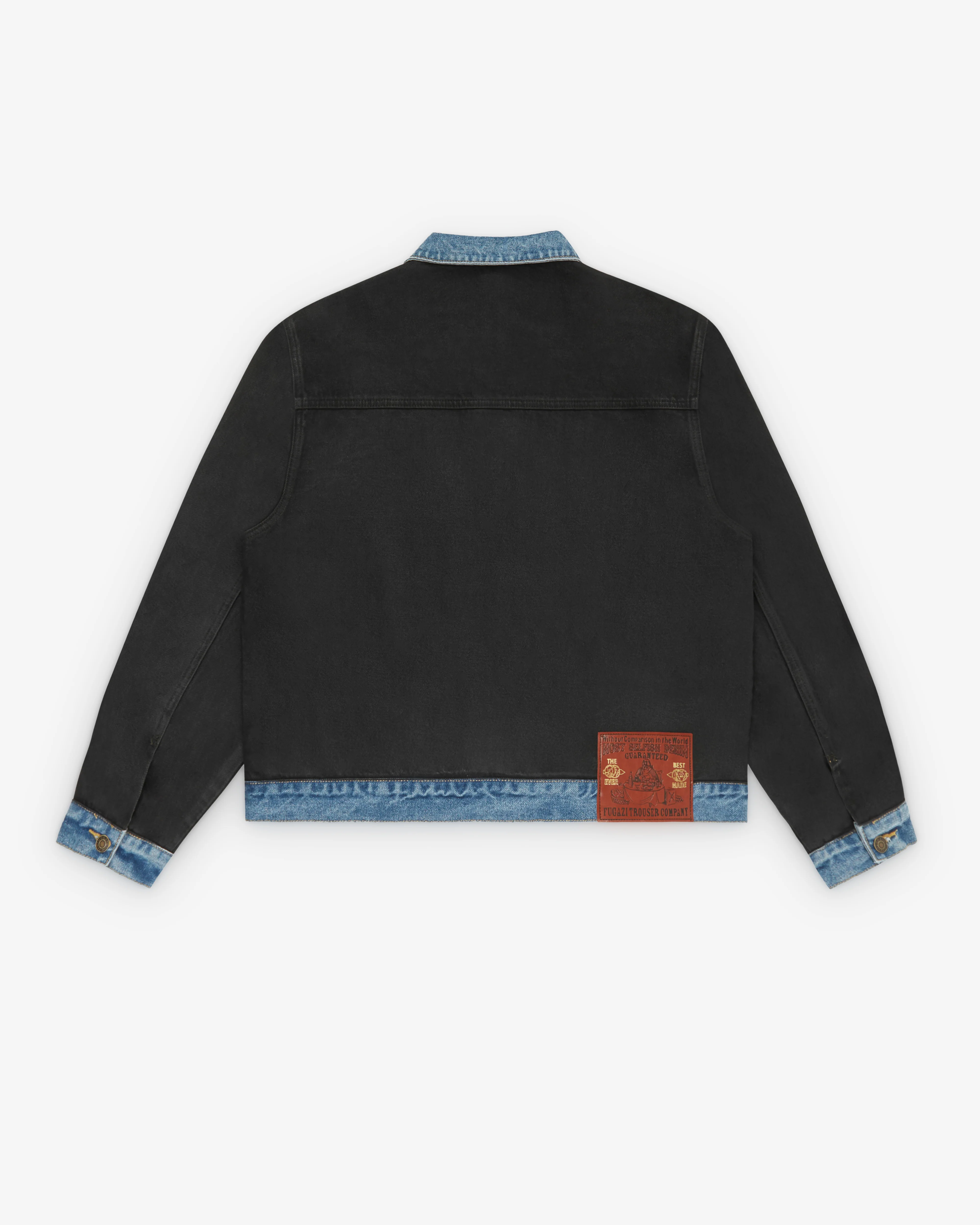 Fugazi - Men's Soot Denim Jacket - (Black) - Image 2