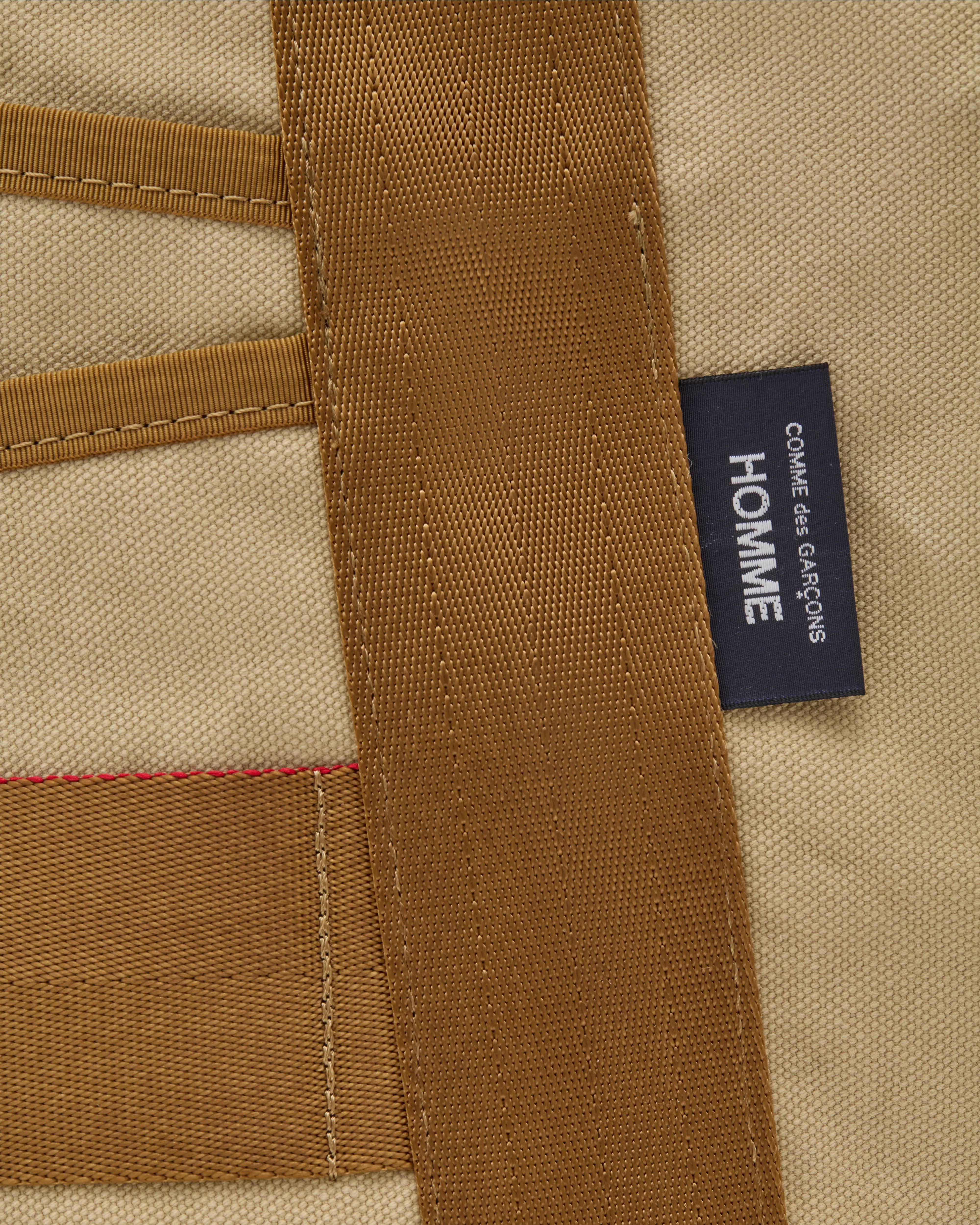 CDG Homme - Men's Briefings Canvas Tote Bag - (Beige) - Image 3