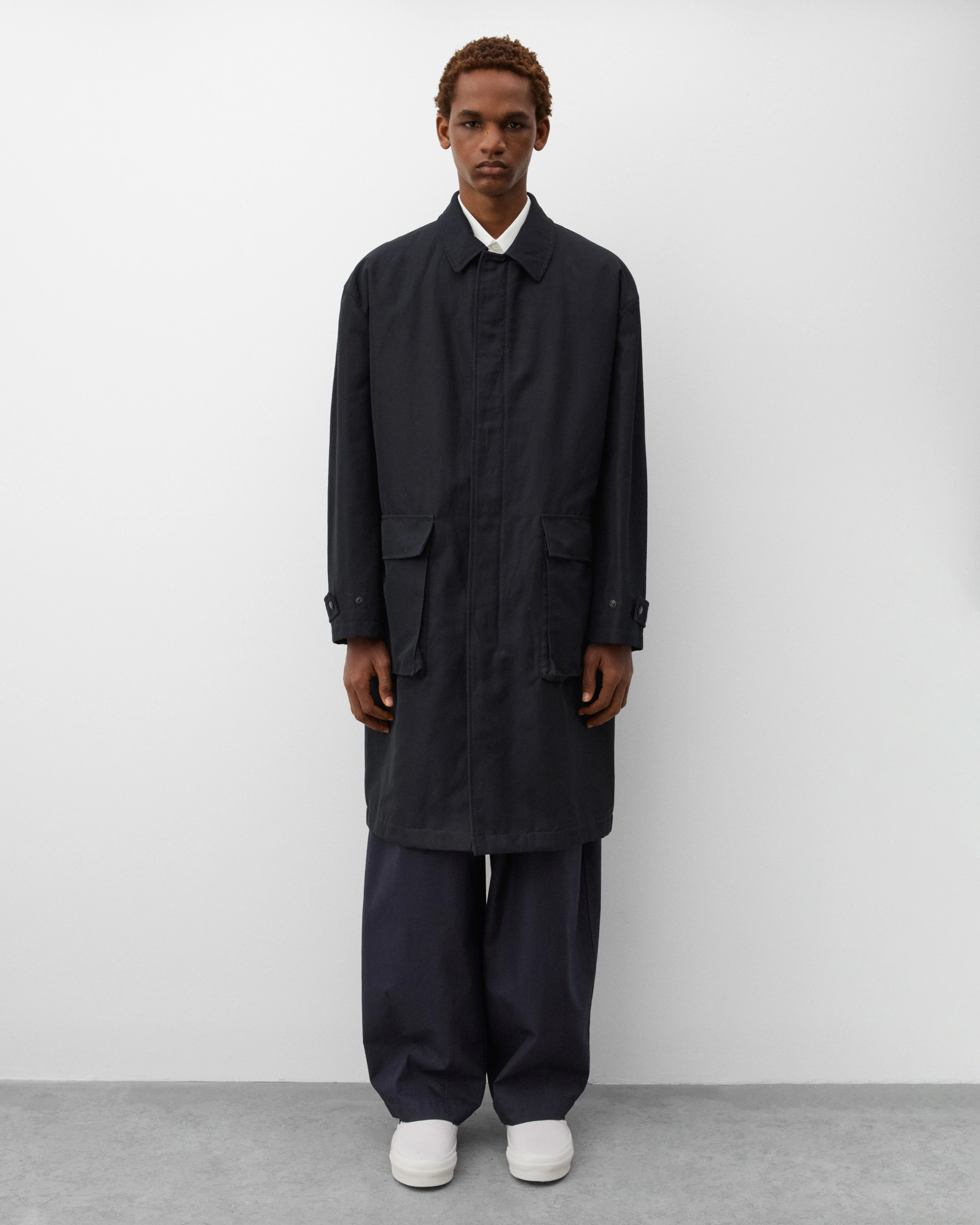 CDG Homme - Men's Cotton Linen Coat - (Black) - Image 6