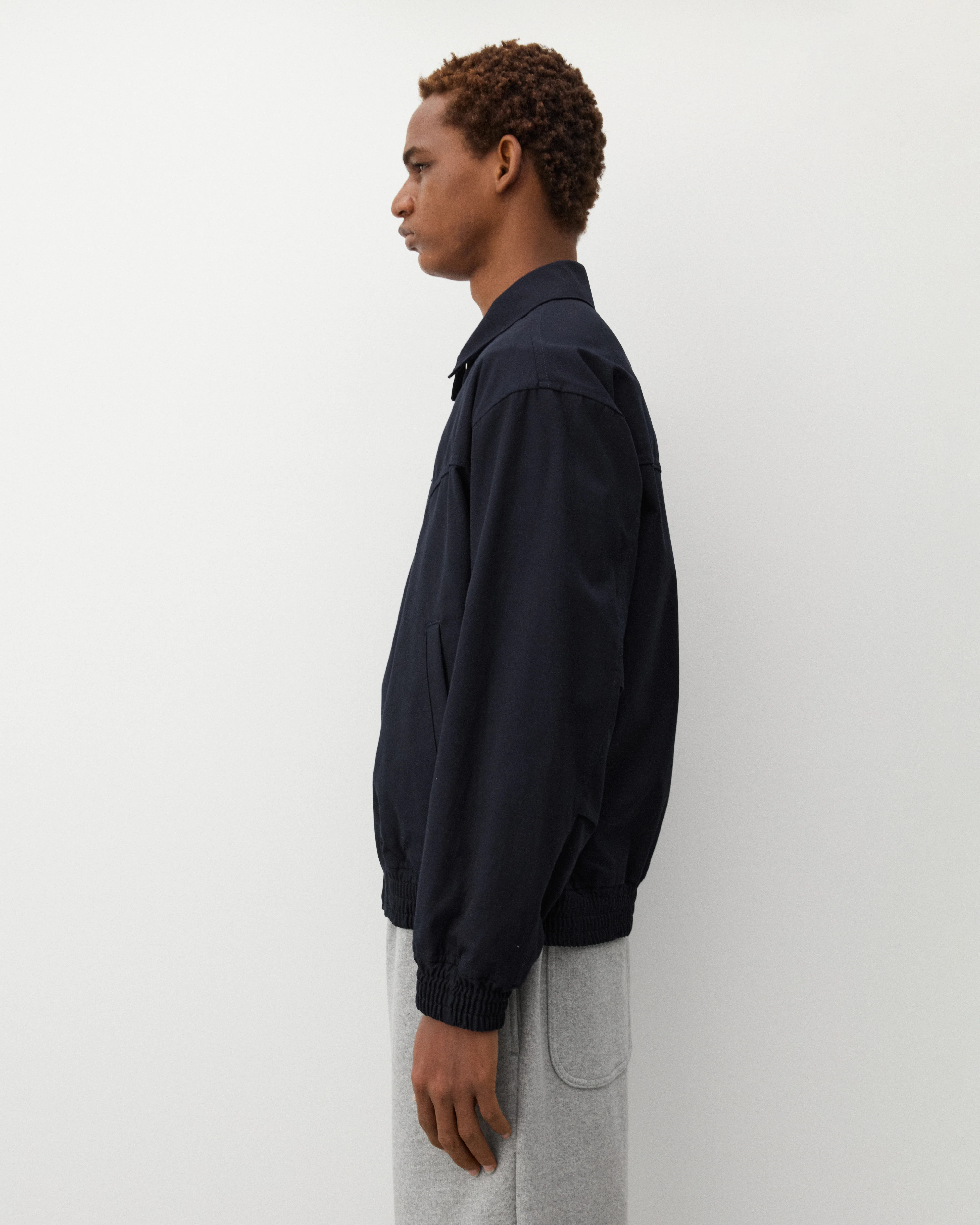 CDG Homme - Men's Harrington Jacket - (Navy) - Image 4