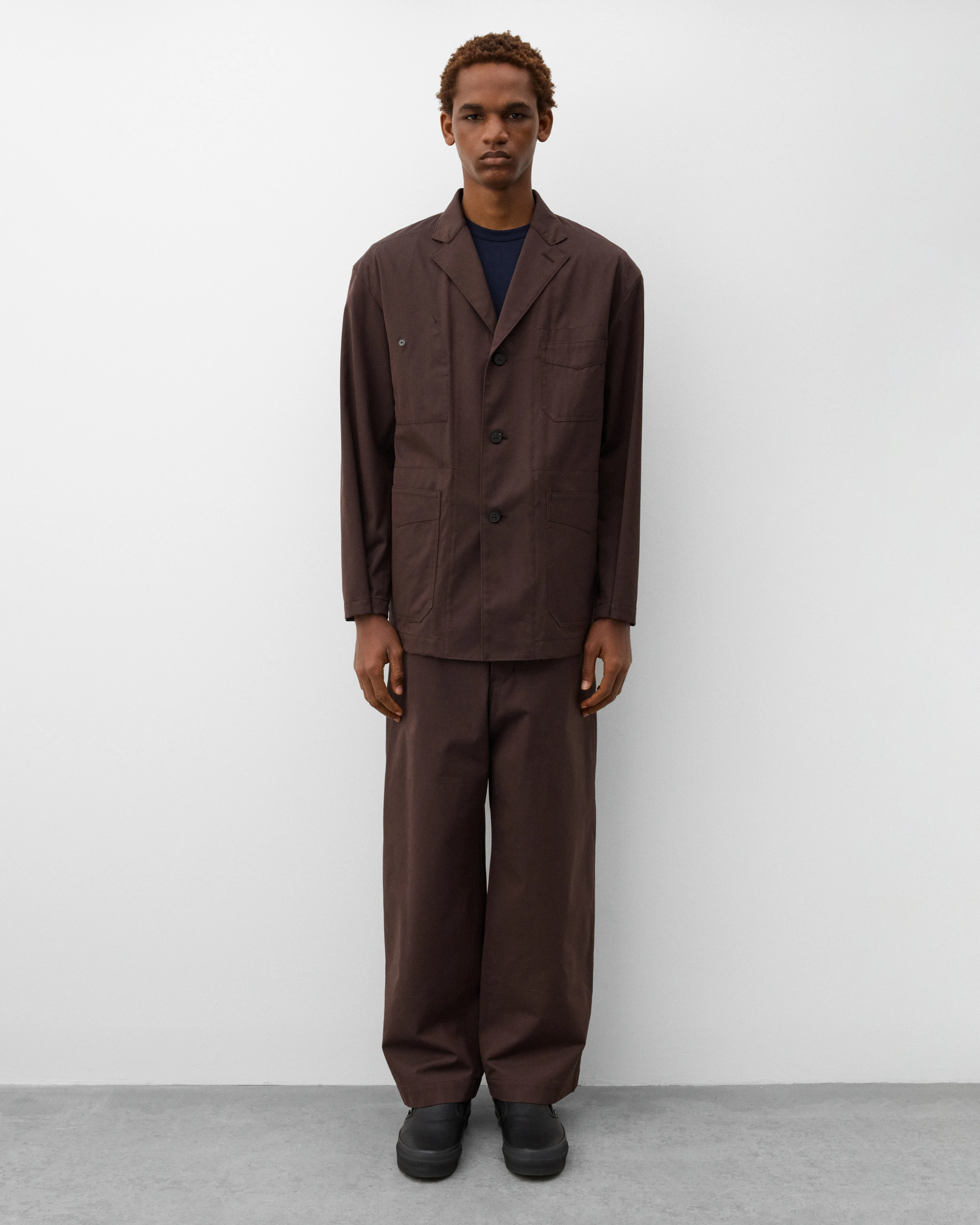 CDG Homme - Men's Panelled Trousers - (Brown) - Image 6